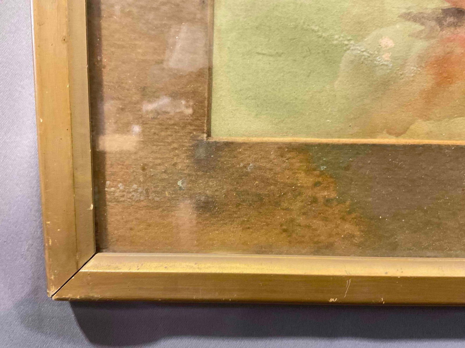 Framed Original Watercolor Painting Still Life of Oranges. Fair Condition. Measures 18" x 1" x 13" - 4