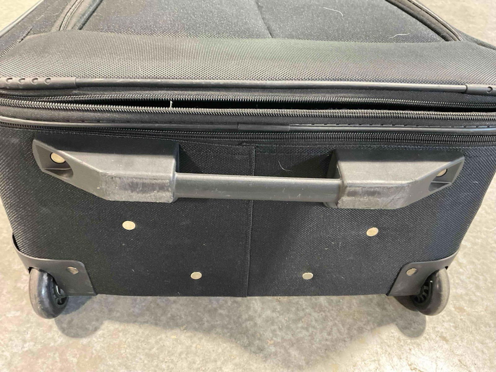 2 pcs Canvas Fabric Rolling Luggage Suitcases, Blue Kenneth Cole Reaction & Black Protege. - 9