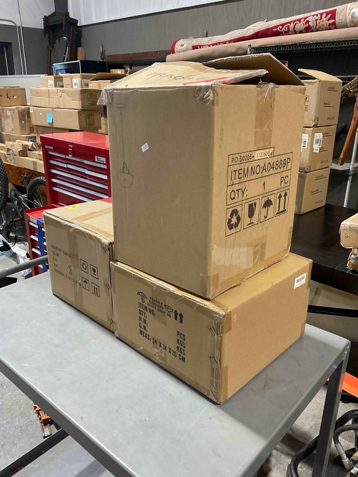 Collection of 3x LNIB Pendulum Lights From Various Brands Including Anjiadengshi. - 3