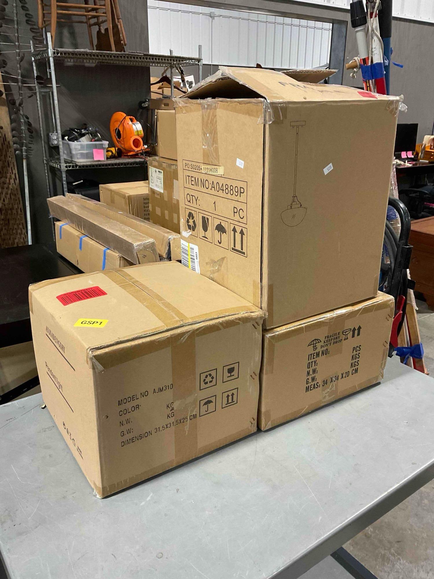 Collection of 3x LNIB Pendulum Lights From Various Brands Including Anjiadengshi. - 4