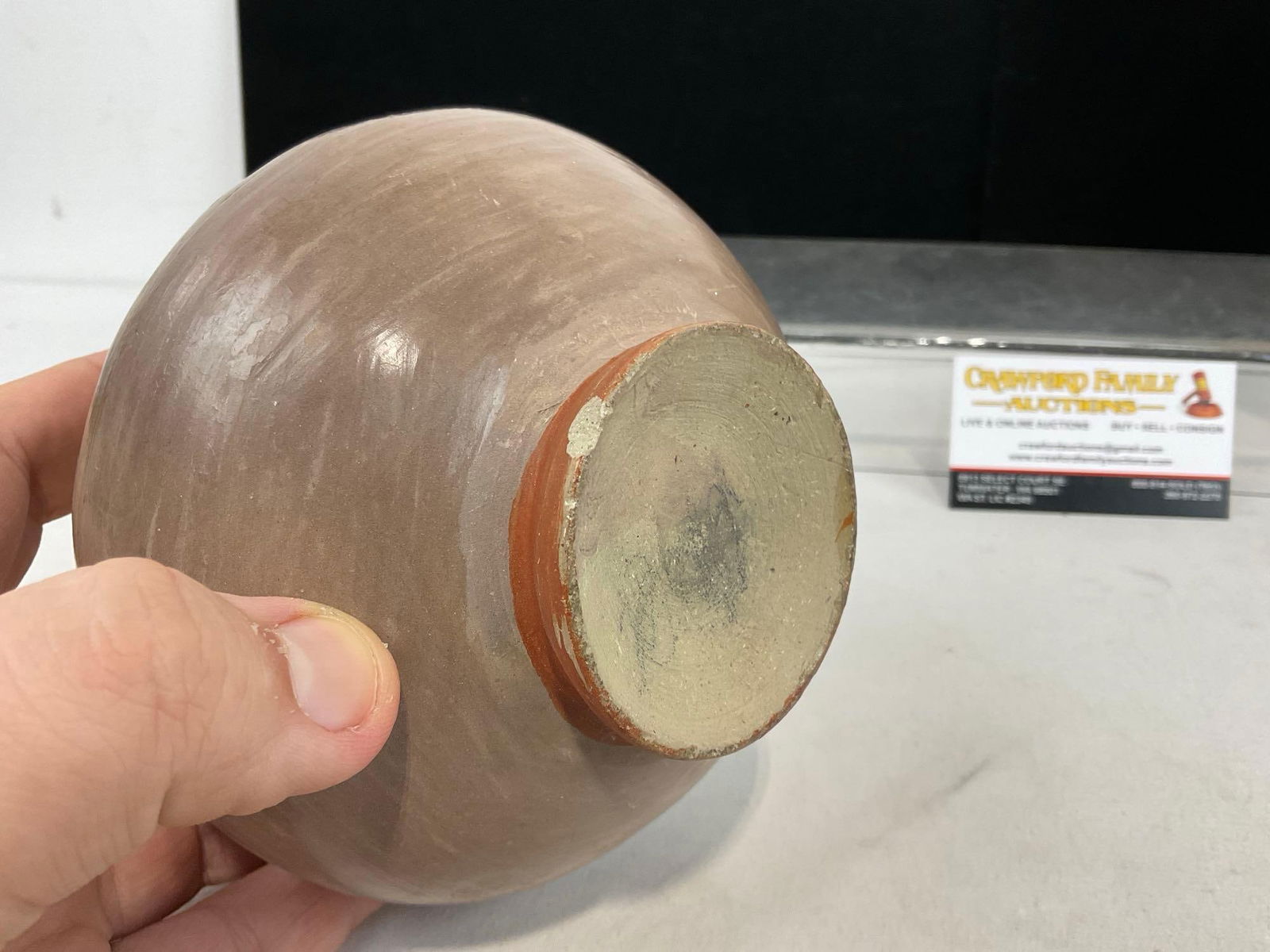 Three Tonala Mexican Pottery Pieces, Lidded & Handled Bowl, Bud Vase & Salt Glazed Vase - 4