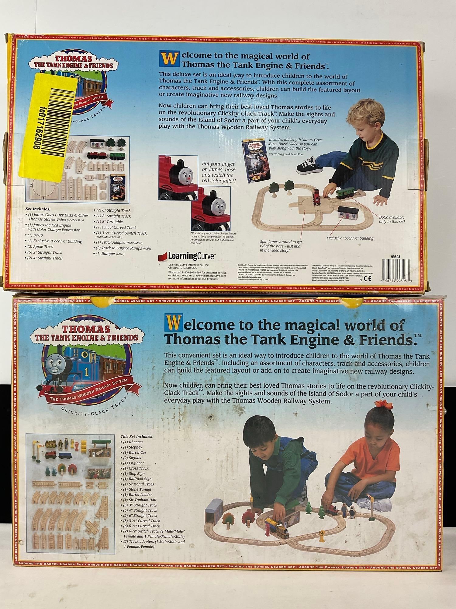 2 Thomas the Tank Engine & Friends Train Toys, both NIB, 1 w/ plastic on still, 8h x 20w x 14d inch - 4