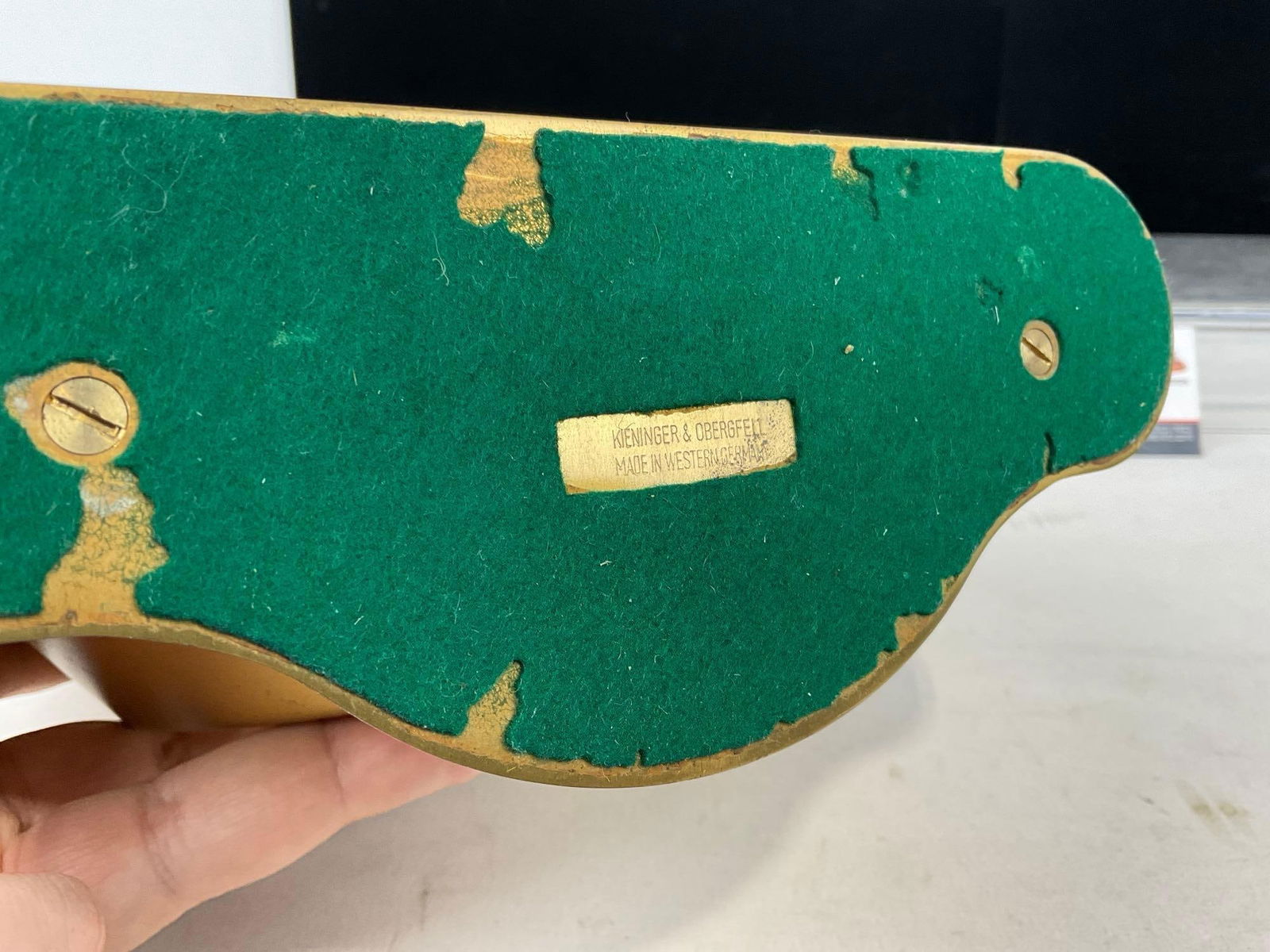 Vintage 1960s Kundo by Kieninger & Obergfell Brass World Map Desktop/Mantel Clock, 11h x 11w x 4d... - 7