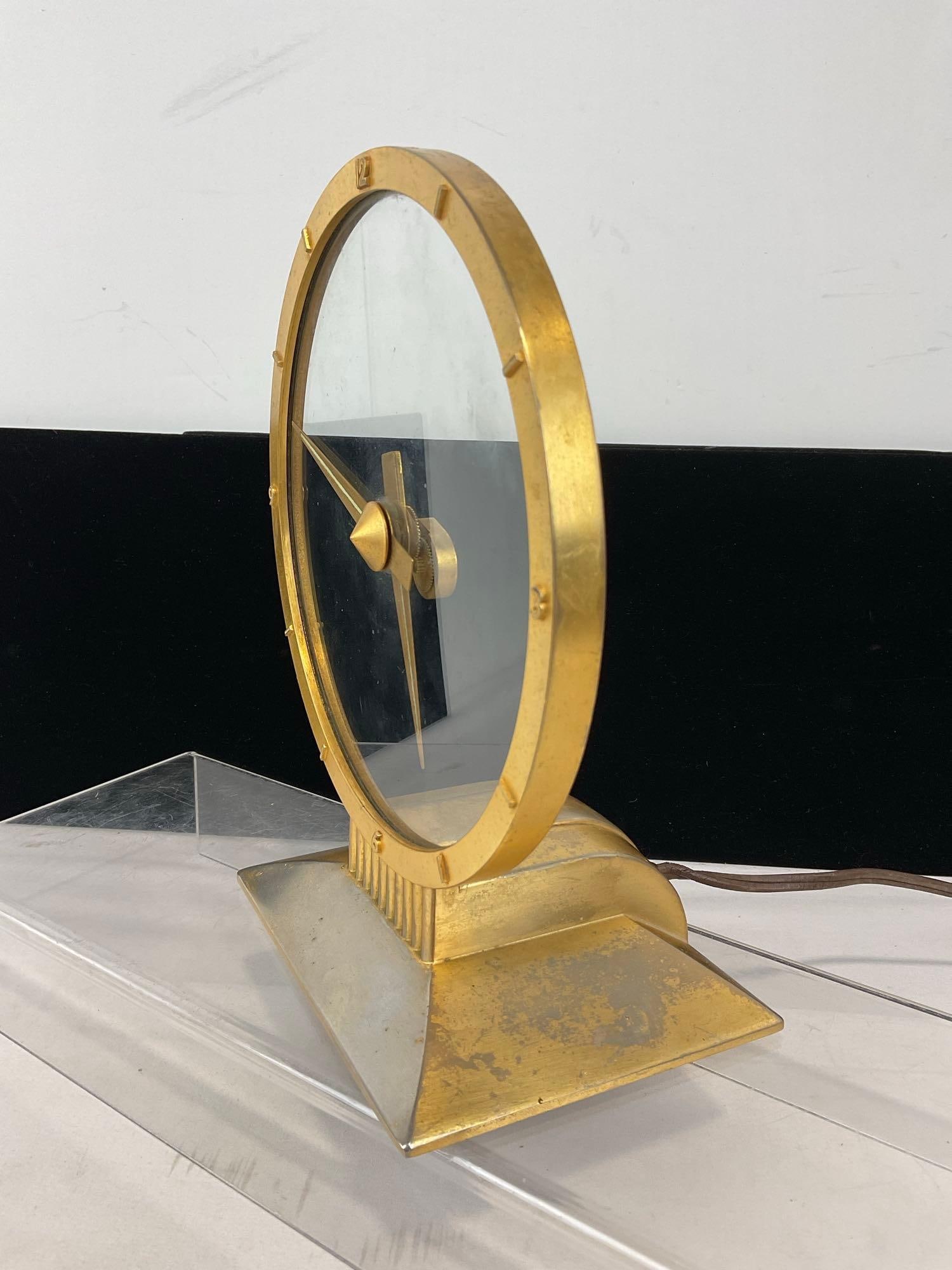 Jefferson Golden Hour Electric Clock, Not currently working, 10h x 8w x 6d inches - 3