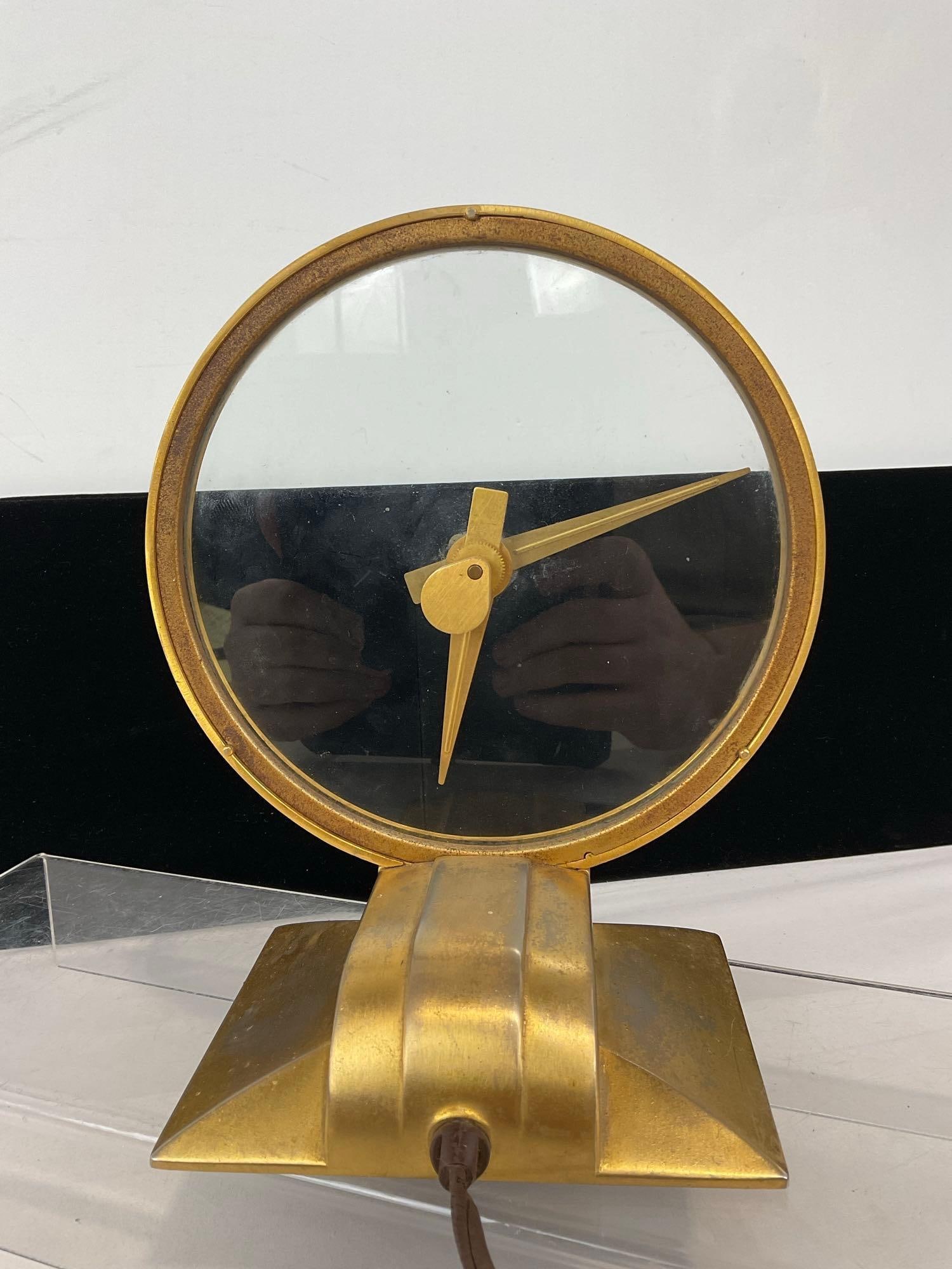 Jefferson Golden Hour Electric Clock, Not currently working, 10h x 8w x 6d inches - 4