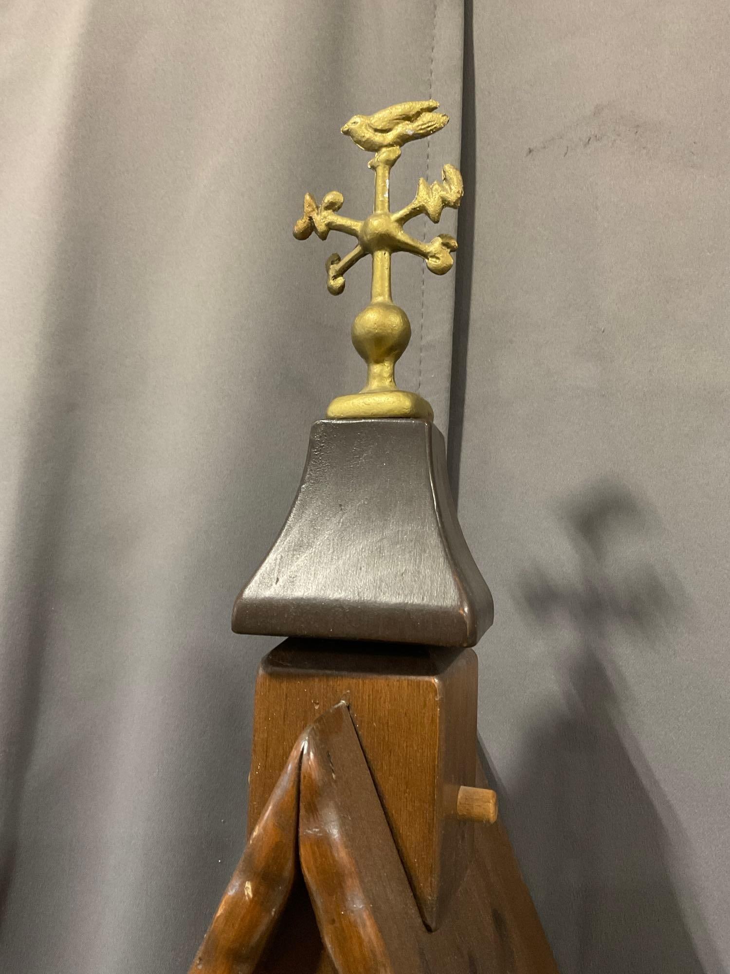 New England Clock Co. Cathedral Style Wall Clock w/Chains & Weights, 27h x 15w x 8d inches - 4