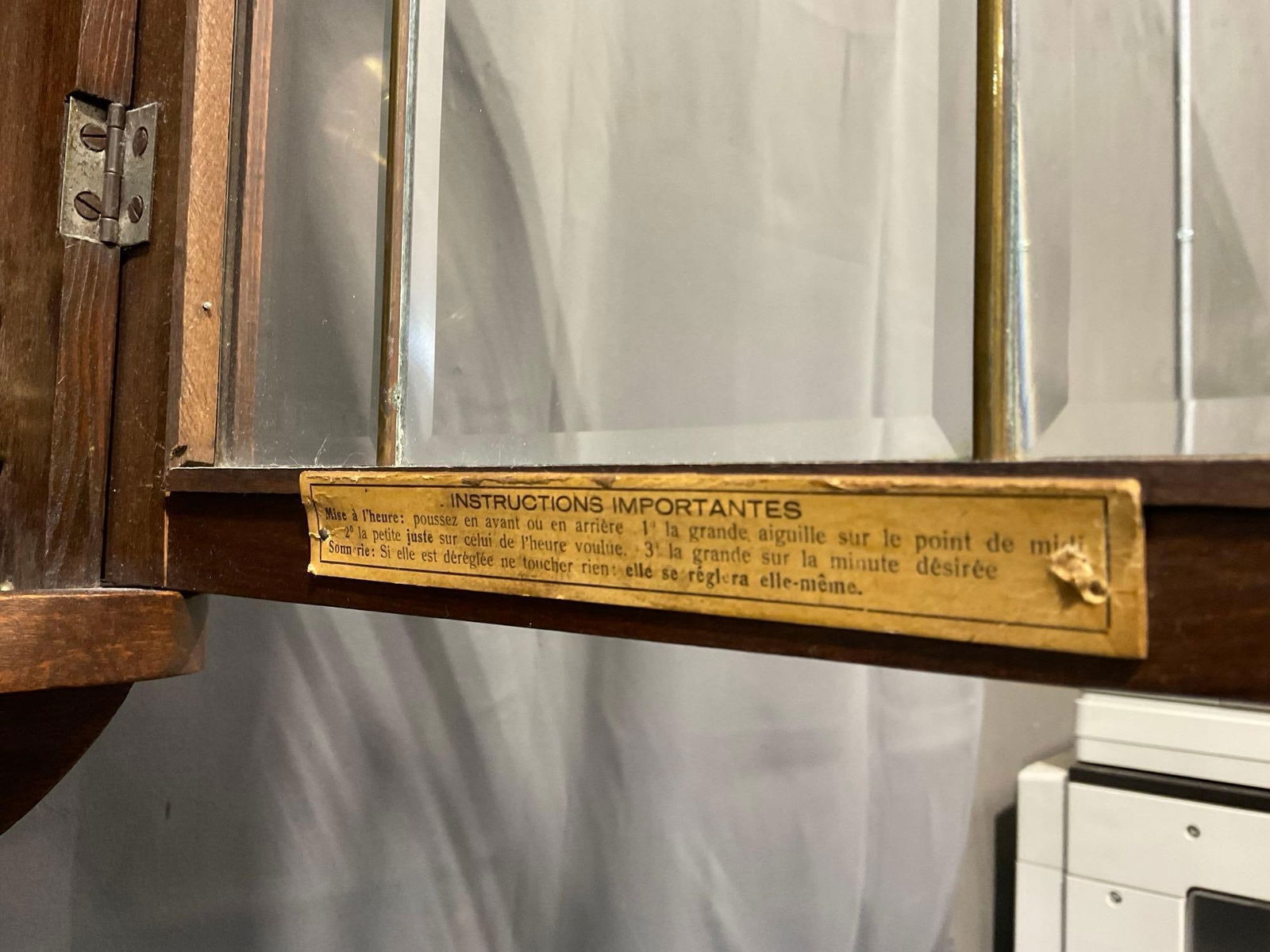 Vintage Vedette French Regulator Wall Clock, Time Strike Chime, 30h x 14w x 8d inches - 5