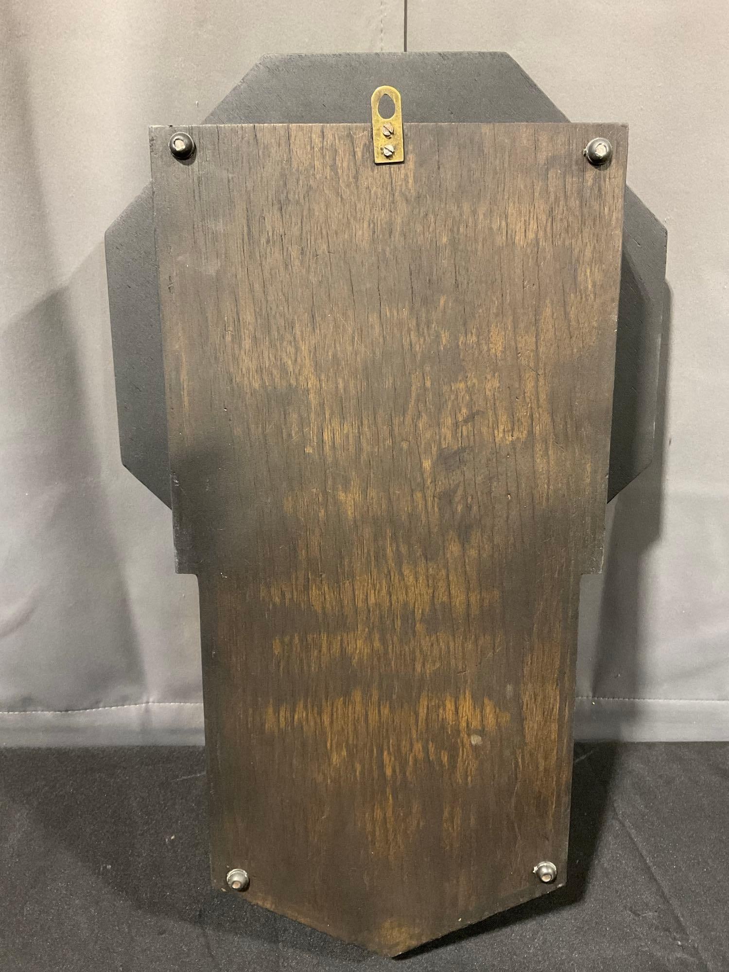 Jupiter 31 Day Regulator Clock, Black Textured Finish, 23h x 15w x 7d inches - 5