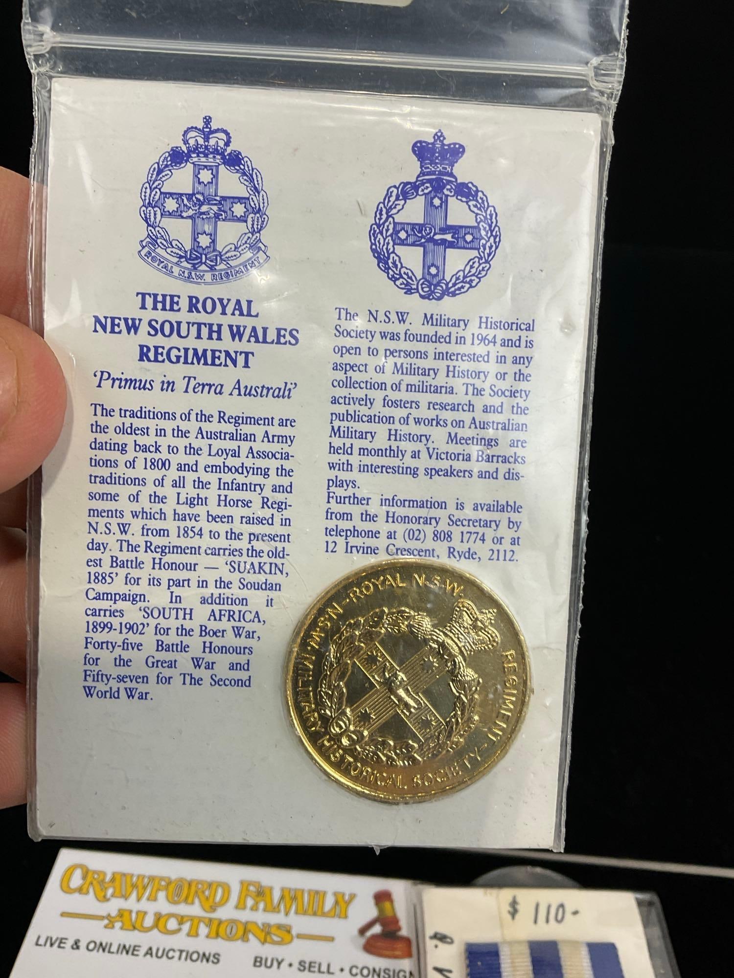 Antique Egyptian Campaign, Suakin 1885 Badge & Centenary Coin 1885-1985 - 4