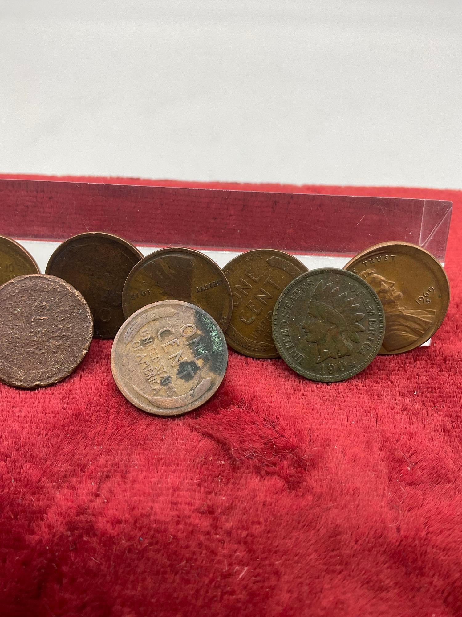 Collection of Semi key date wheat pennies ,1x Indian head penny and error pennies see description - 4
