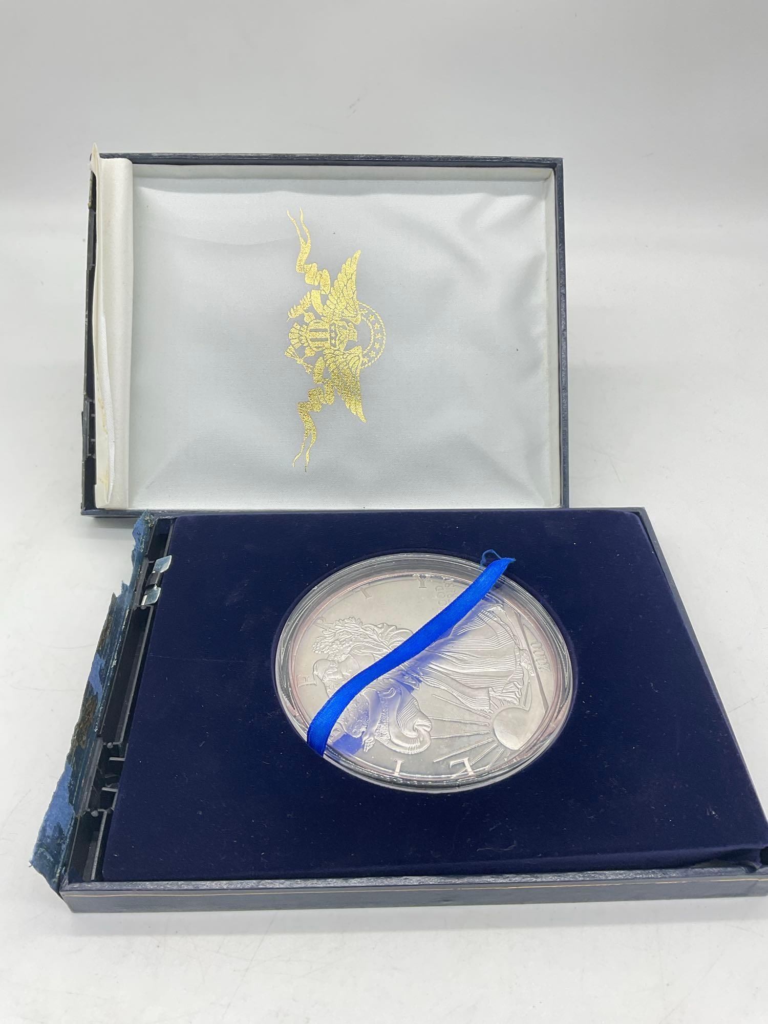 Large 2000 American Eagle designed marked 1/2 Pound .999 Silver round - see desc - 7