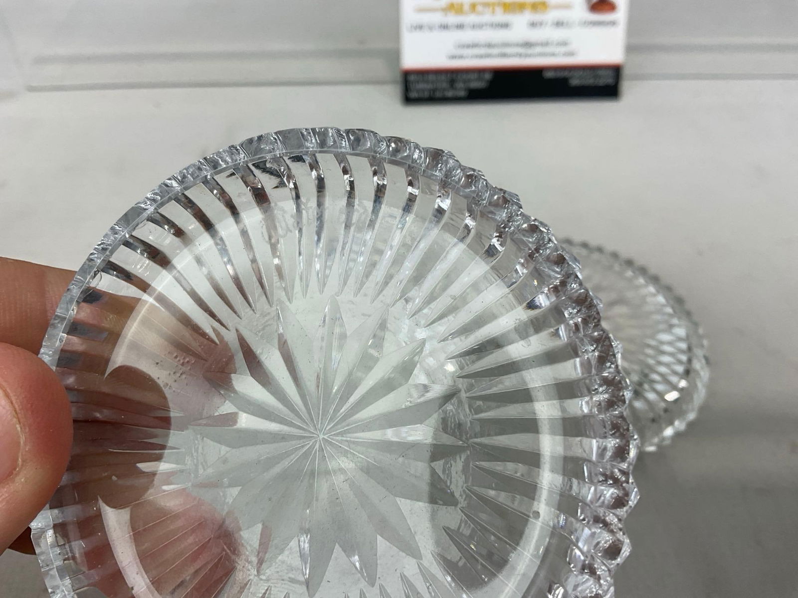 4 pieces of Waterford Crystal, Lismore Water Goblet, 2 Salt Wells & Kinsale Cordial Glass - 5