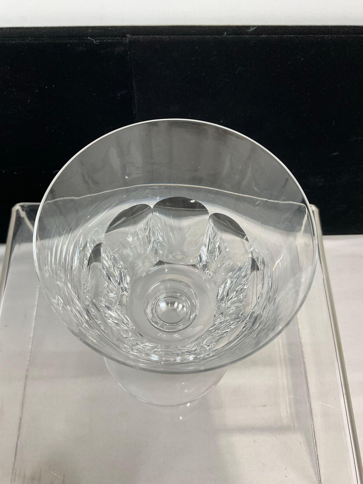 Vintage Baccarat Crystal Water Goblet, poss. Bretagne pattern 7h x 4w x 4d inches - 3