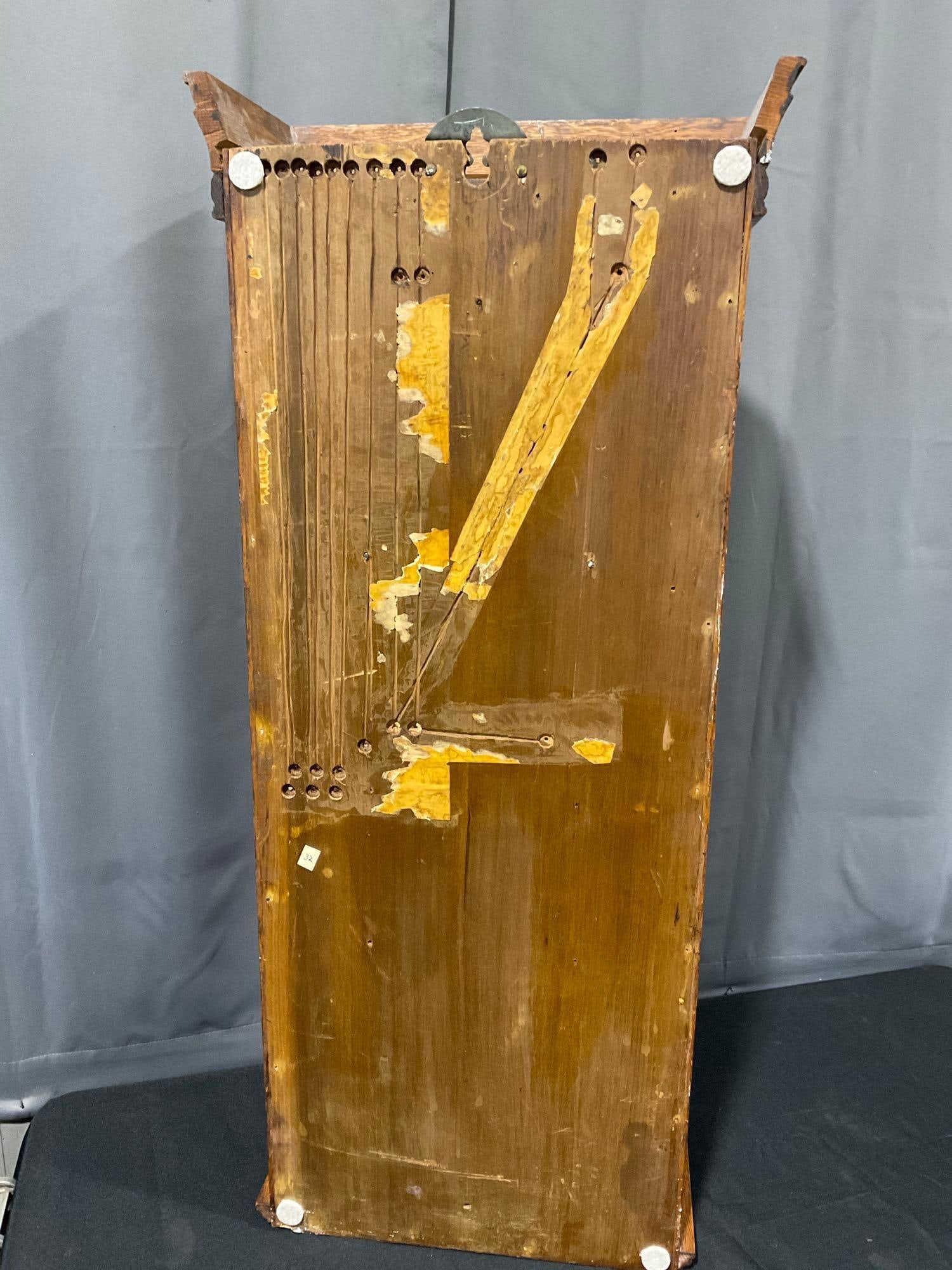 The Prentiss Clock Instr. Co 30 Day Master Clock w/ Key, 41h x 19w x 10d inches - 11