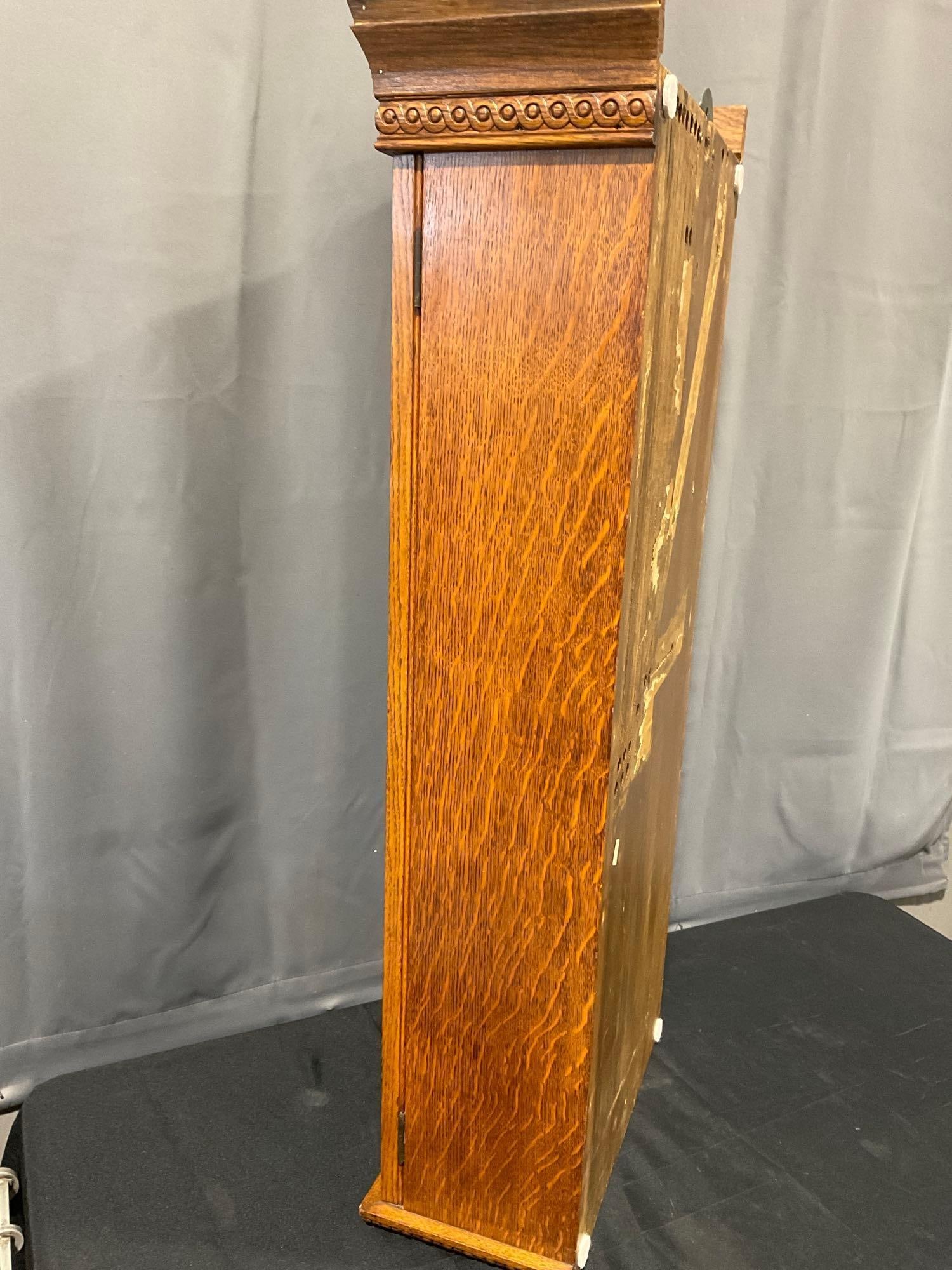 The Prentiss Clock Instr. Co 30 Day Master Clock w/ Key, 41h x 19w x 10d inches - 13