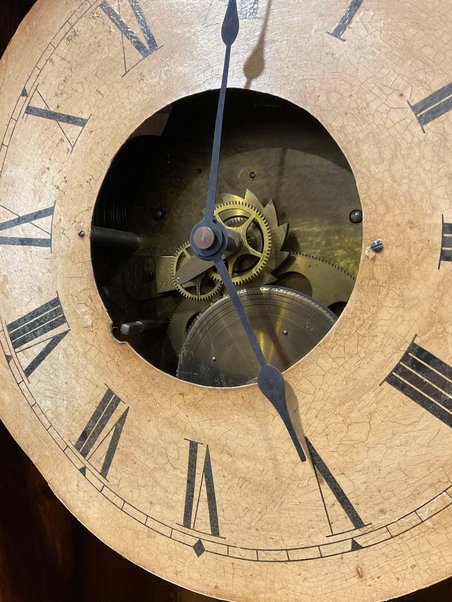 The Prentiss Clock Instr. Co 30 Day Master Clock w/ Key, 41h x 19w x 10d inches - 7