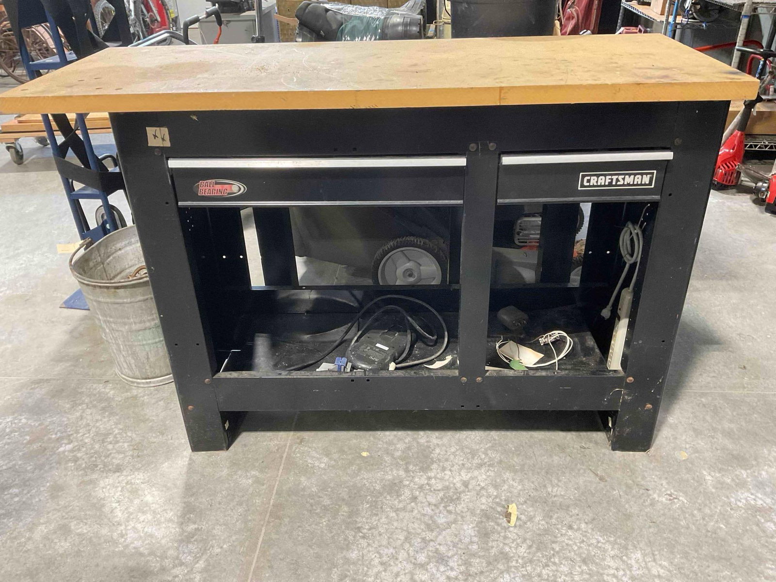 Craftsman Work Bench w/ 2-Drawers & Contents, incl. Craftsman Socket Set & More! See pics. (1 of 7)