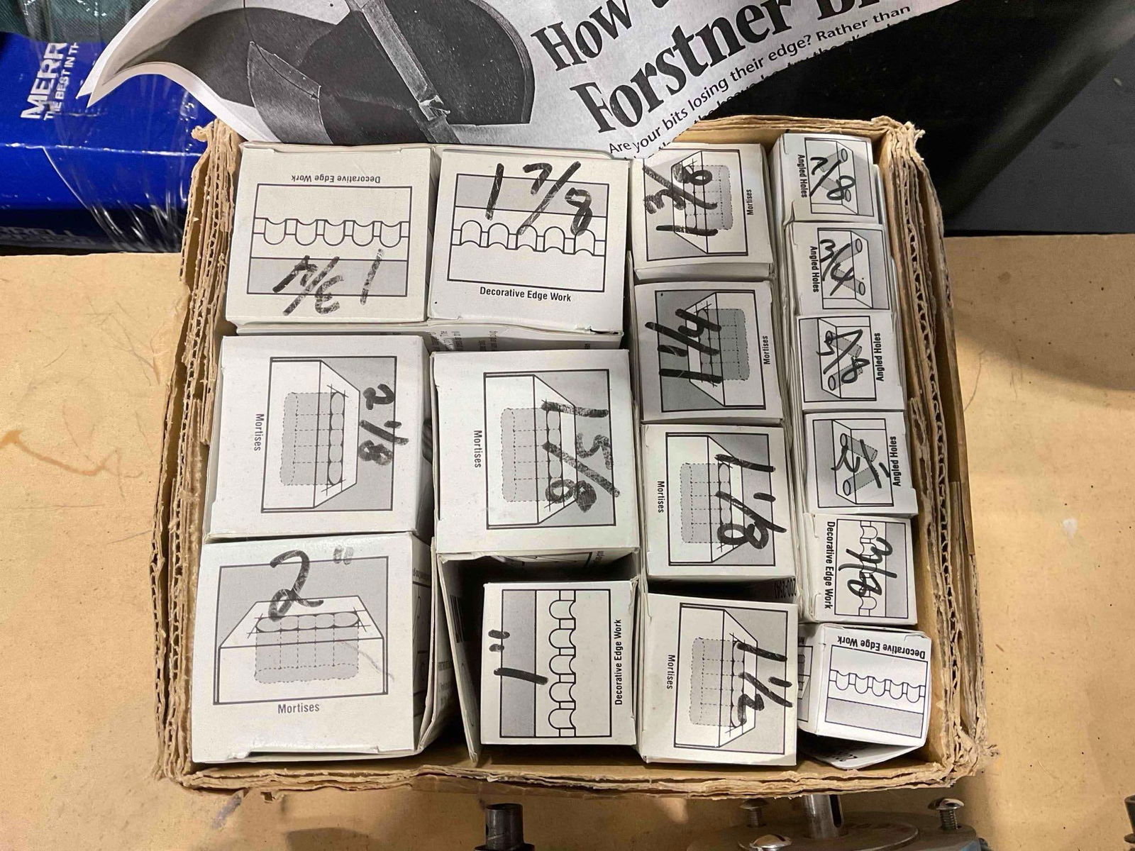 Vintage Tools & Machinery Assortment, incl. 16x Forstner Bits & 4x SLO-SYN Motors. See pics. - 2