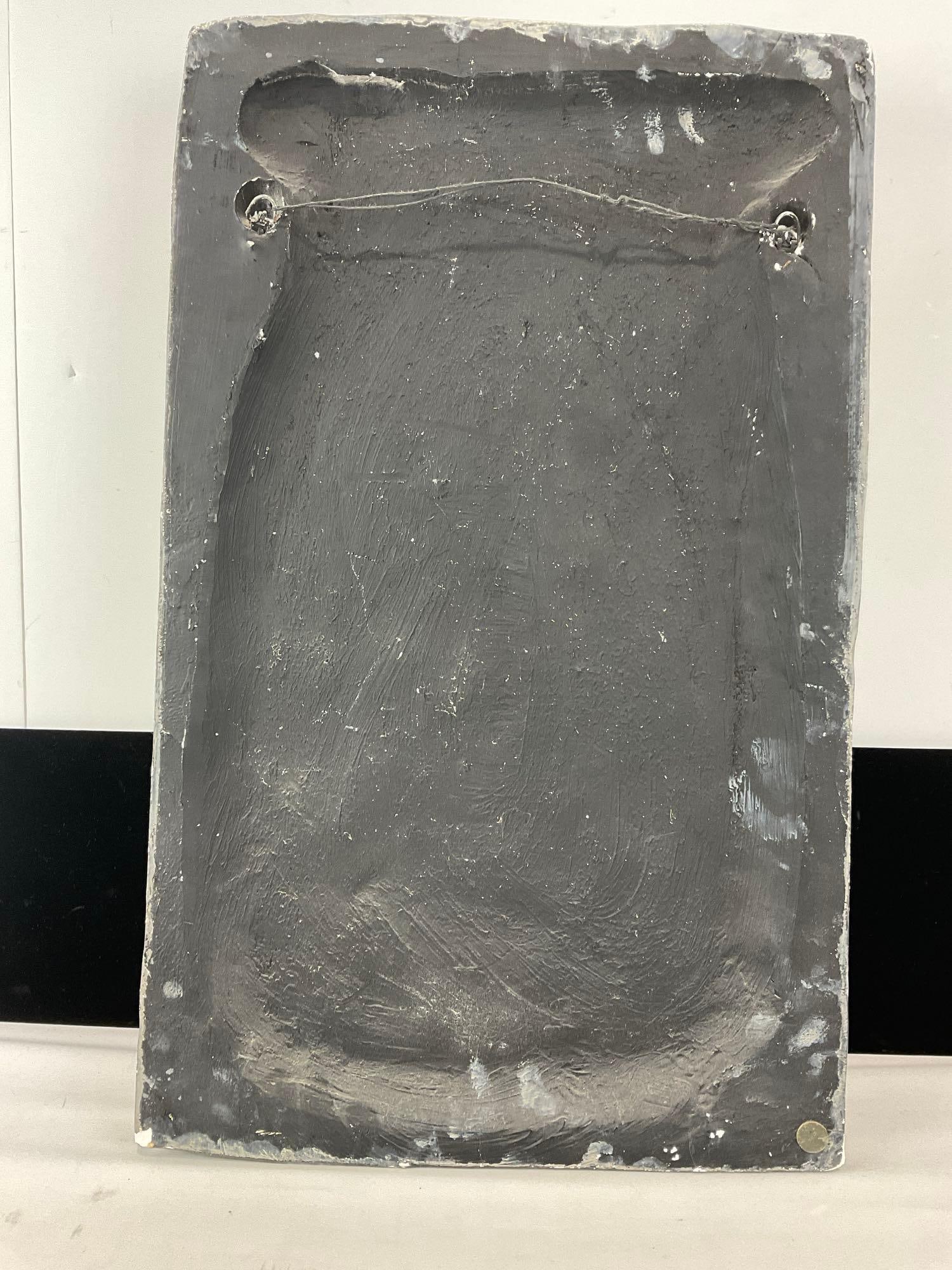 Large Plaster/Composite La Boheme Giacomo Puccini Plaque, Composers Bust on Music Page, 25x16 inc... - 4