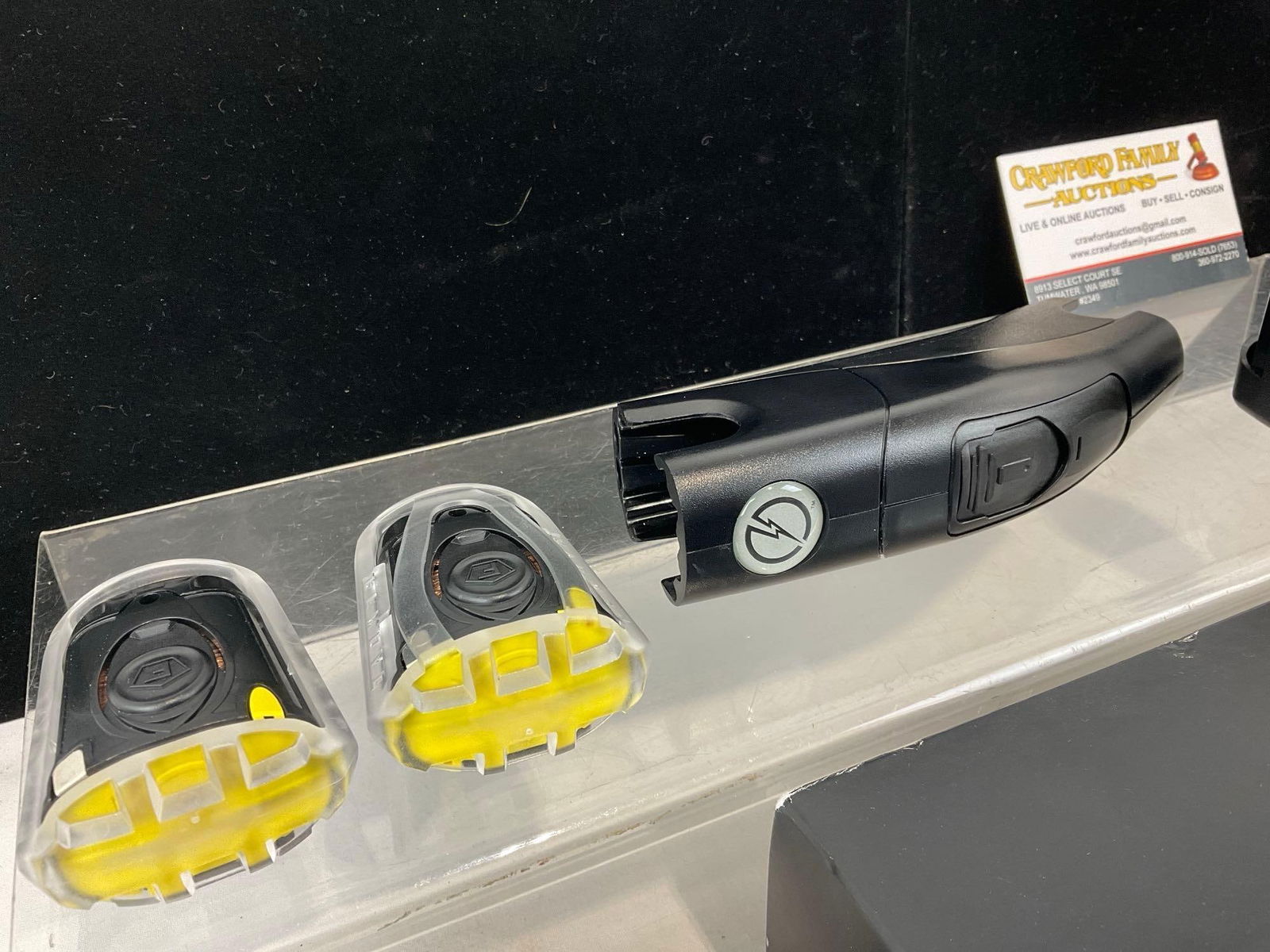 Taser Bolt model 39060, made in 2017, w/ 2 cartridges, 1 battery, and manual, untested - 2