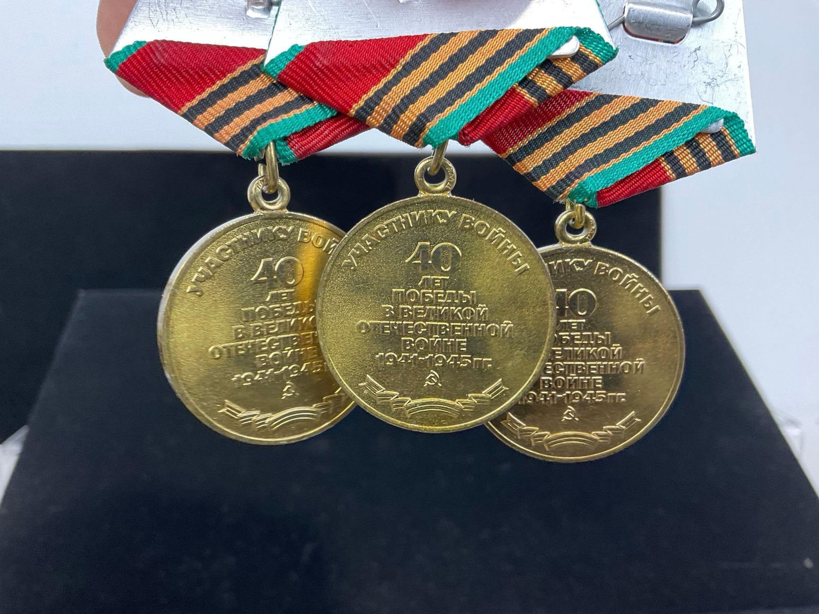 3 1945-85 Soviet Jubilee Forty Years of Victory WW2 & Order of the Patriotic War 2nd Class WW2 - 5