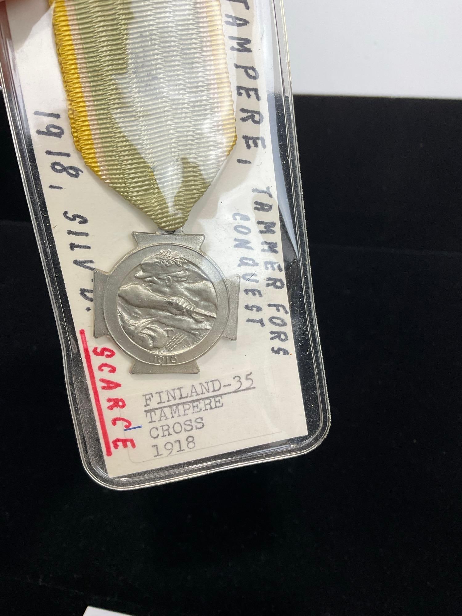 Antique 1918 Finland Tampere Cross, Tammerfors Campaign - 2