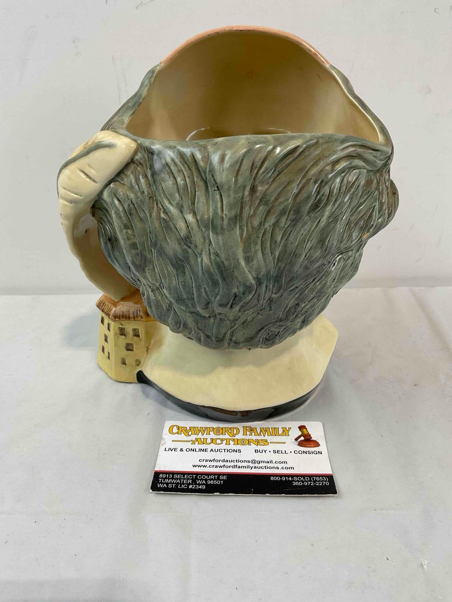 Vintage Royal Doulton Porcelain William Shakespeare Toby Character Mug. Excellent Condition. - 3