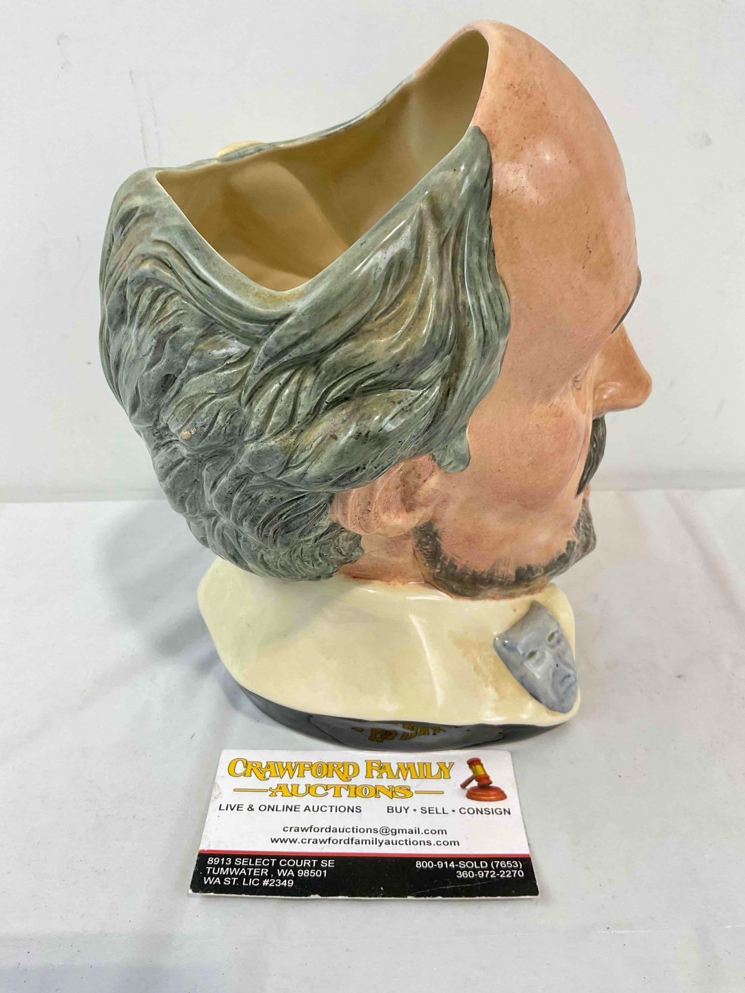 Vintage Royal Doulton Porcelain William Shakespeare Toby Character Mug. Excellent Condition. - 4