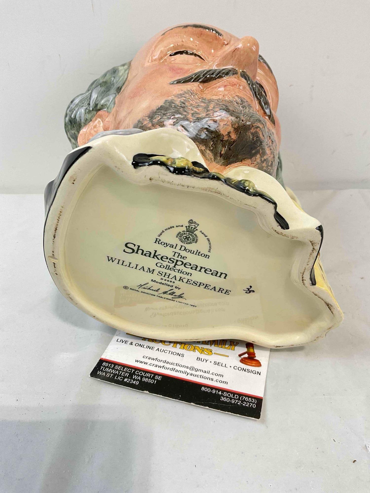 Vintage Royal Doulton Porcelain William Shakespeare Toby Character Mug. Excellent Condition. - 6