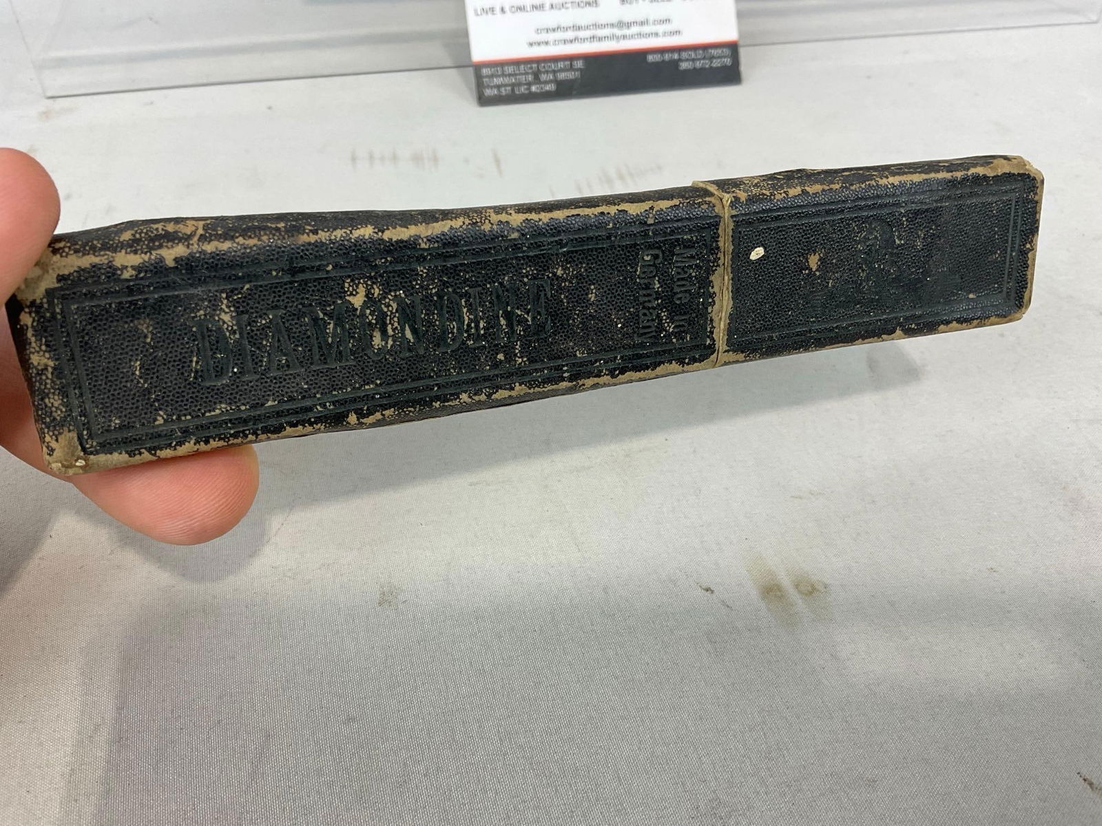 Spanish Replica Knife on Plaque, Diamondine Detail Straight Edge Razor, & Pair of Folding Knives - 3