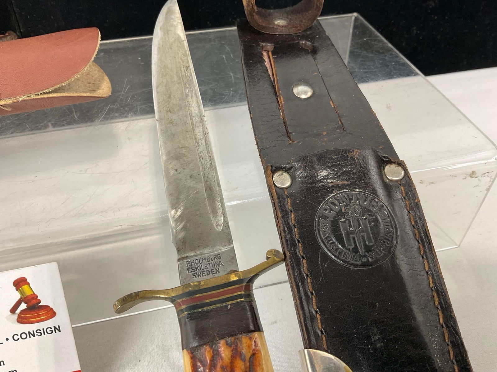 3 Knives w/ Sheaths, Western, L.L.Bean Paring Knife & P.Holmberg Swedish Blade - 3