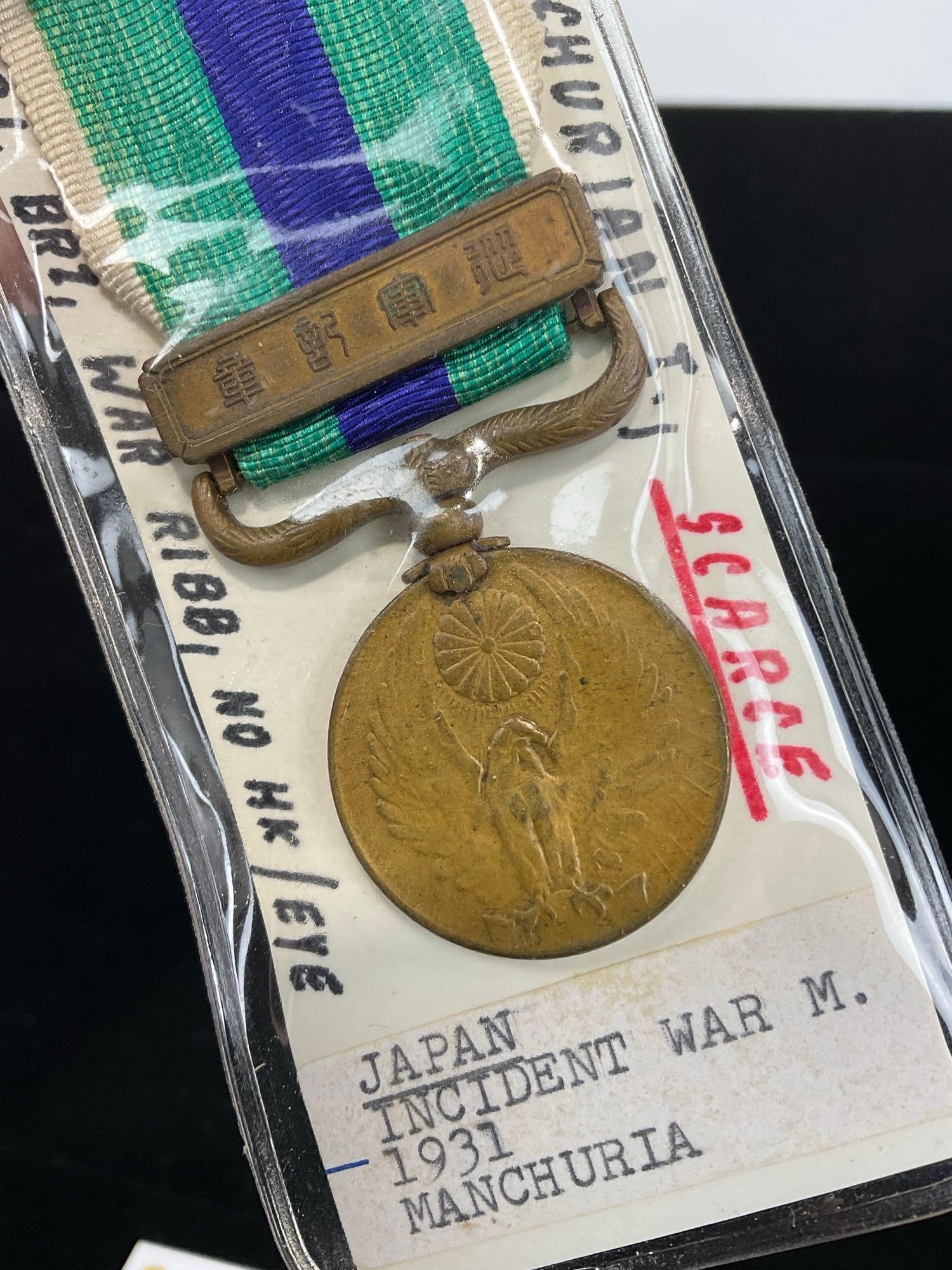 Pair of Scarce Japan China Incident War Medal 1931 Manchuria & Incident War Medal 1937 - 3