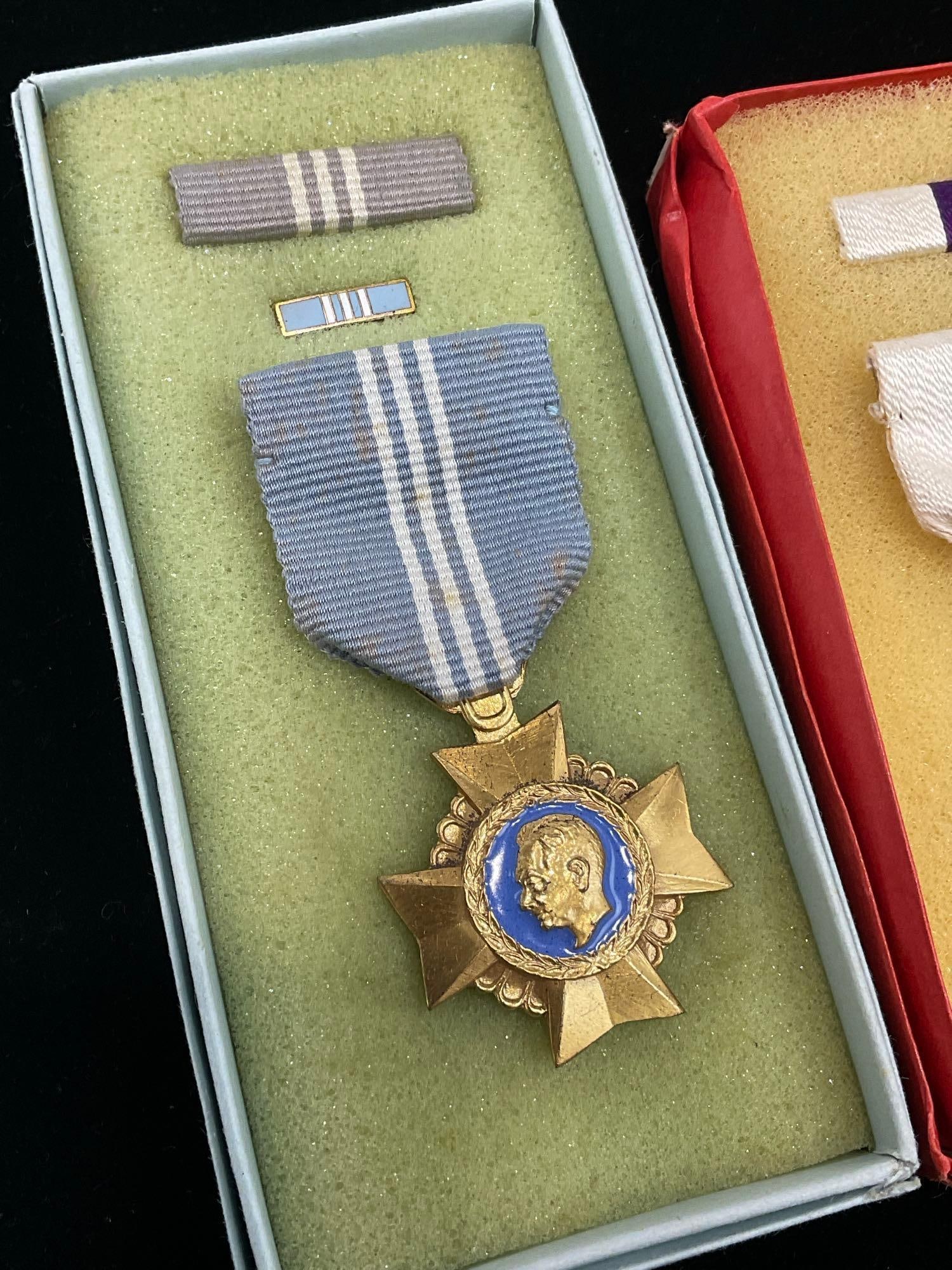 3 Philippines Medals, Gold Cross Armed Forces, Wounded Personnel & Independence Medal 1946 - 2