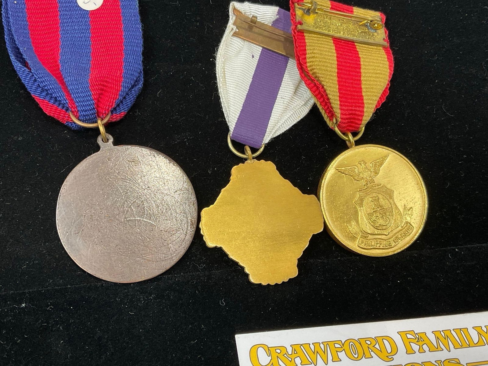 3 Philippines Medals, Anti-Dissident, Wounded Personnel & For Service Visayan Campaign - 3