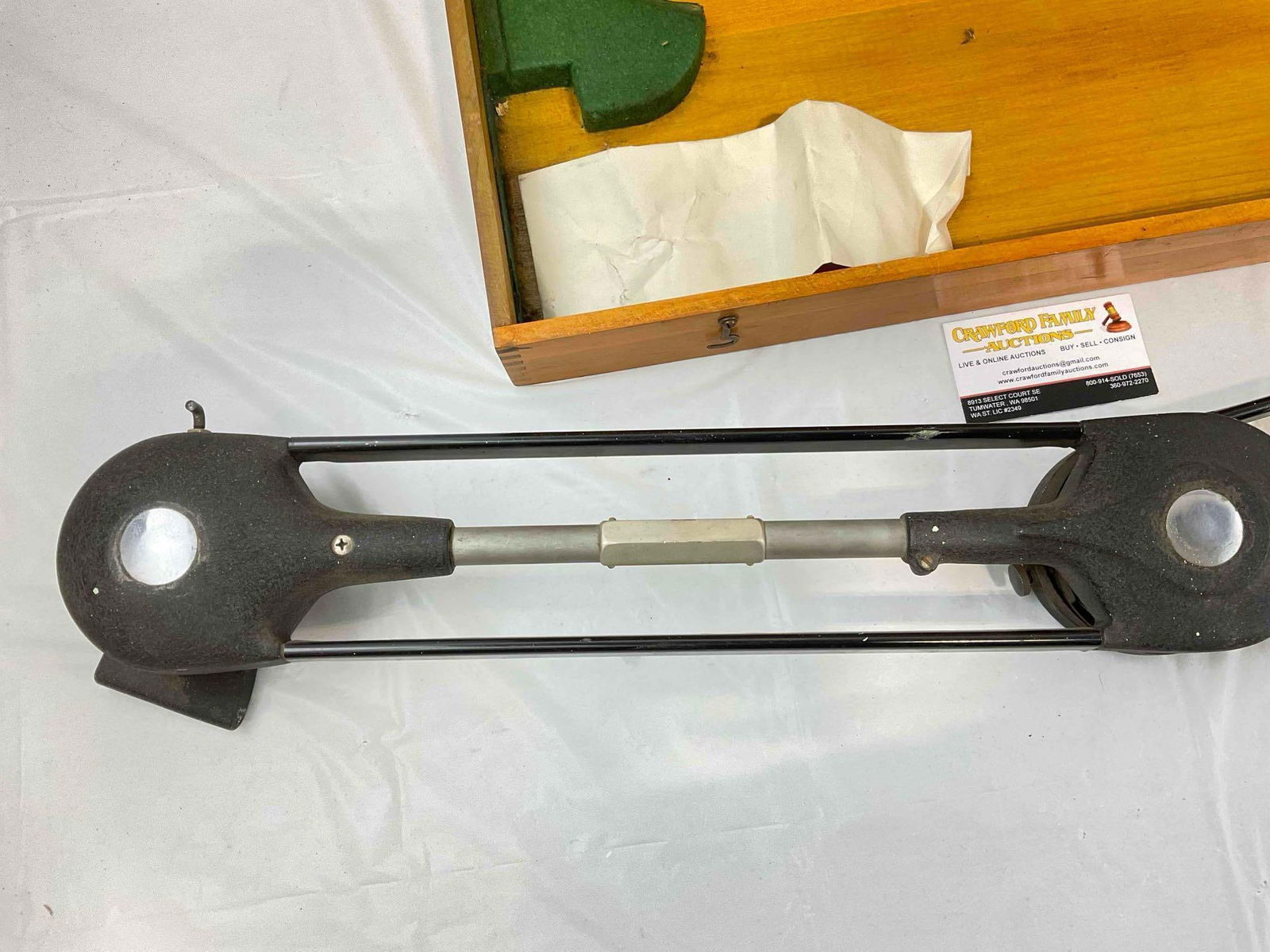 Vintage Bruning-Wallace Drafting Machine Arm No. 16107 Made for U.S. Navy Bureau of Ships. - 3