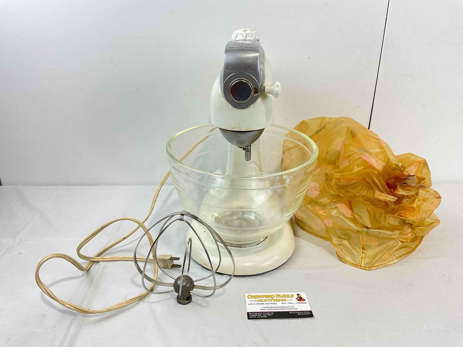 Vintage KitchenAid Stand Mixer Model 4-C w/ Bowl & Whisk. Tested, Powers On. Good Cond. (1 of 9)