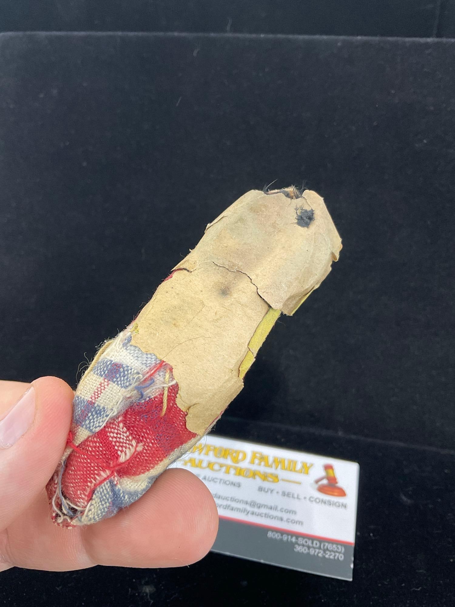 Early 20th Century Native American Papoose doll, 5h x 3w x 3d inches w/ Tag on it - 3