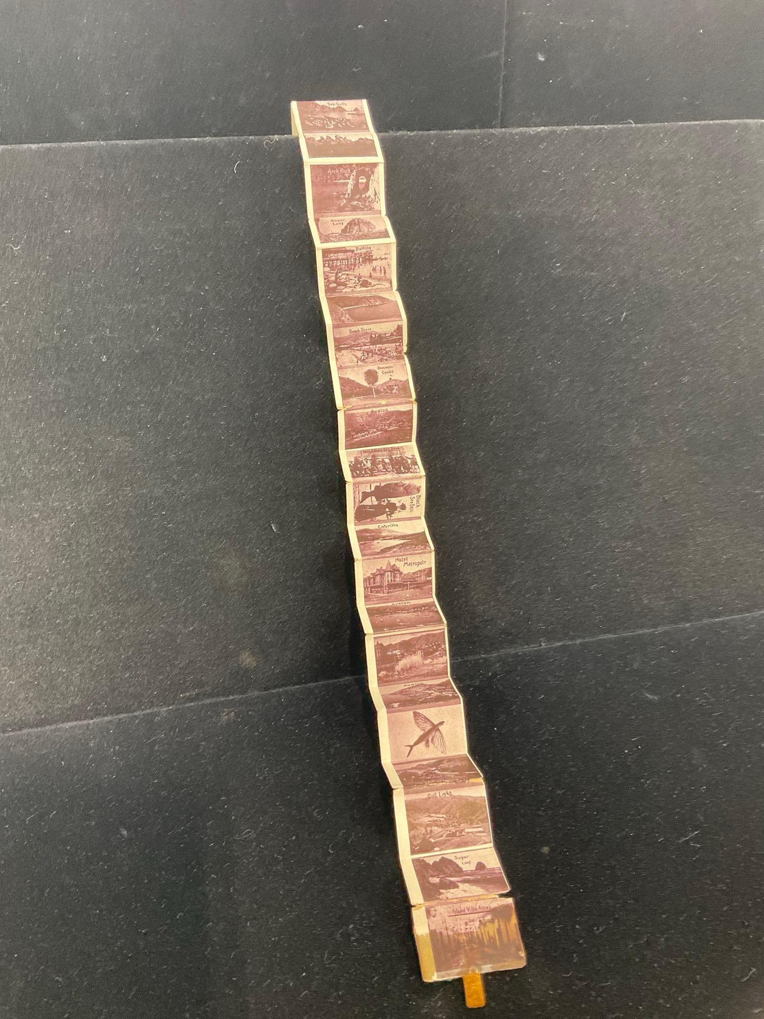 Early 20th Century Native American Papoose Postcard novelty item, 5h x 3w x 3d inches w/ Tag on it - 5