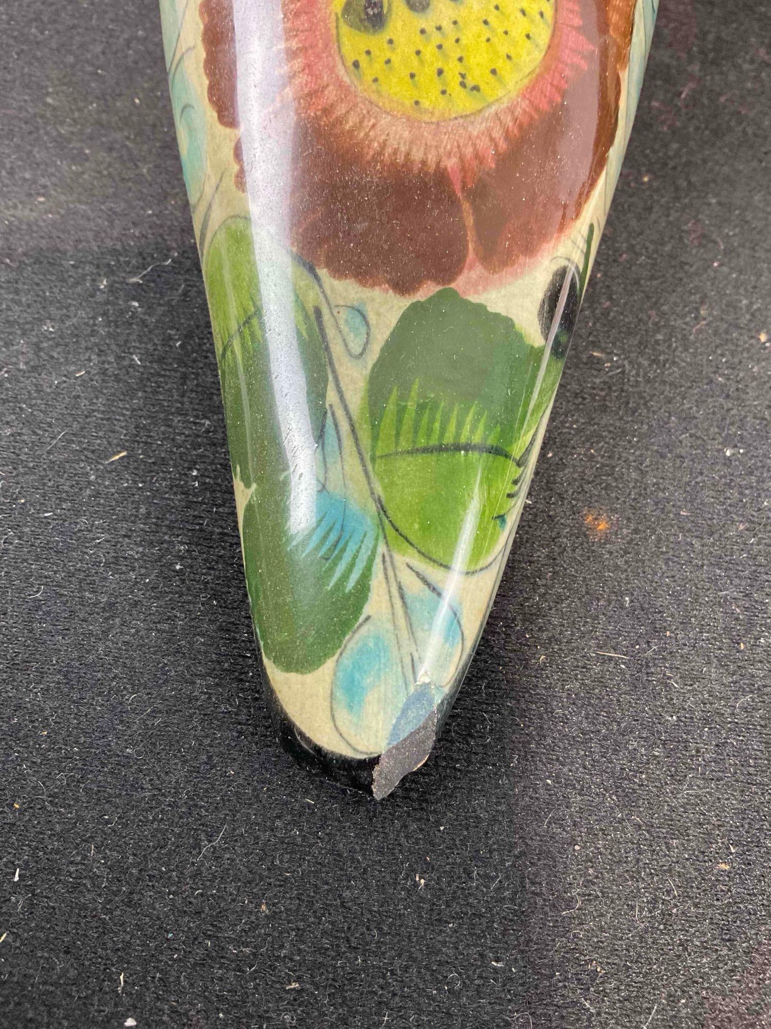 3 pcs Vintage Mexican Painted Ceramic Bird Figural Statuettes. Very Good Condition. See pics. - 7