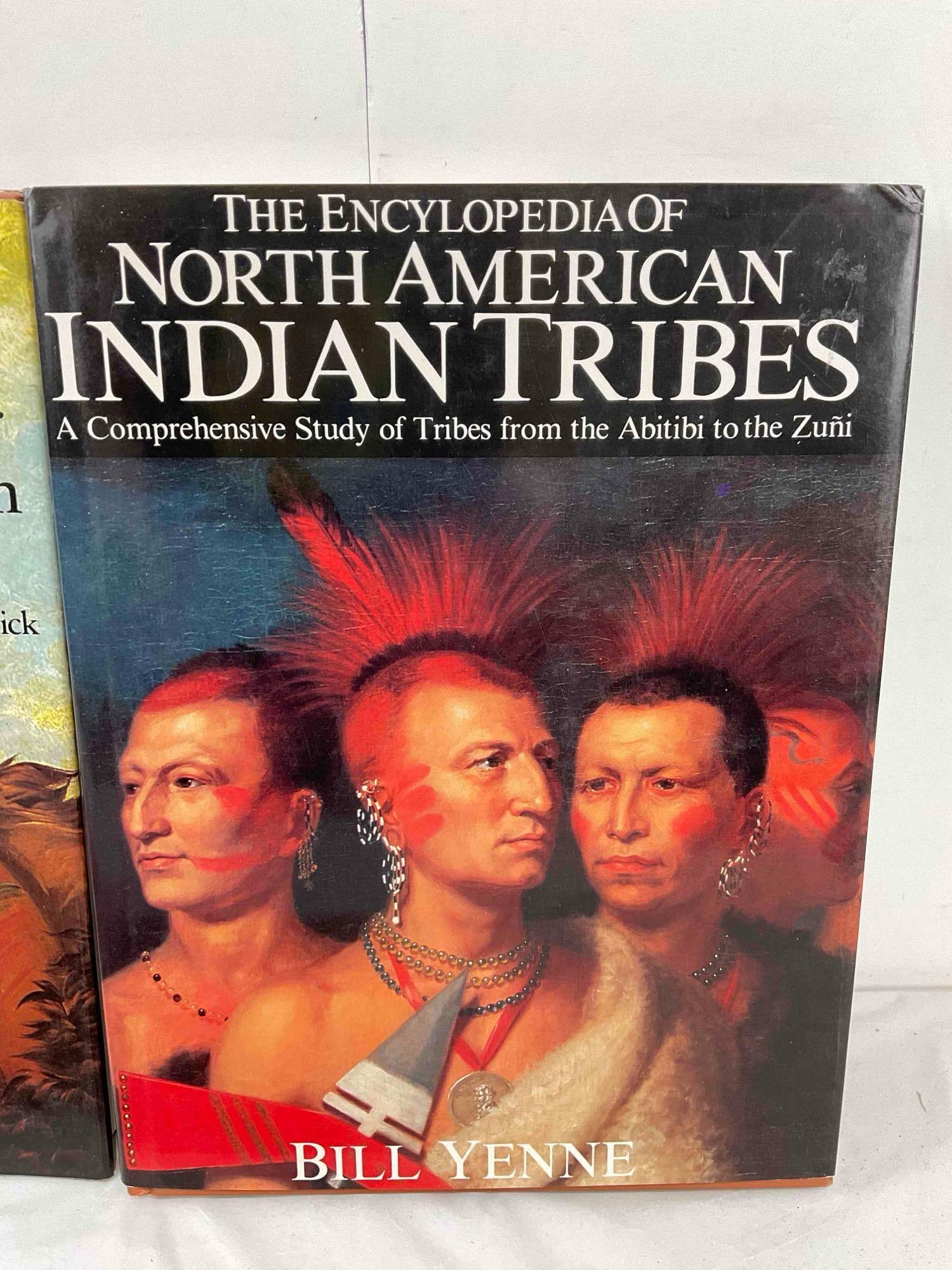 5 pcs Vintage Book Assortment, incl. Encyclopedia of North American Indian Tribes & More! - 4