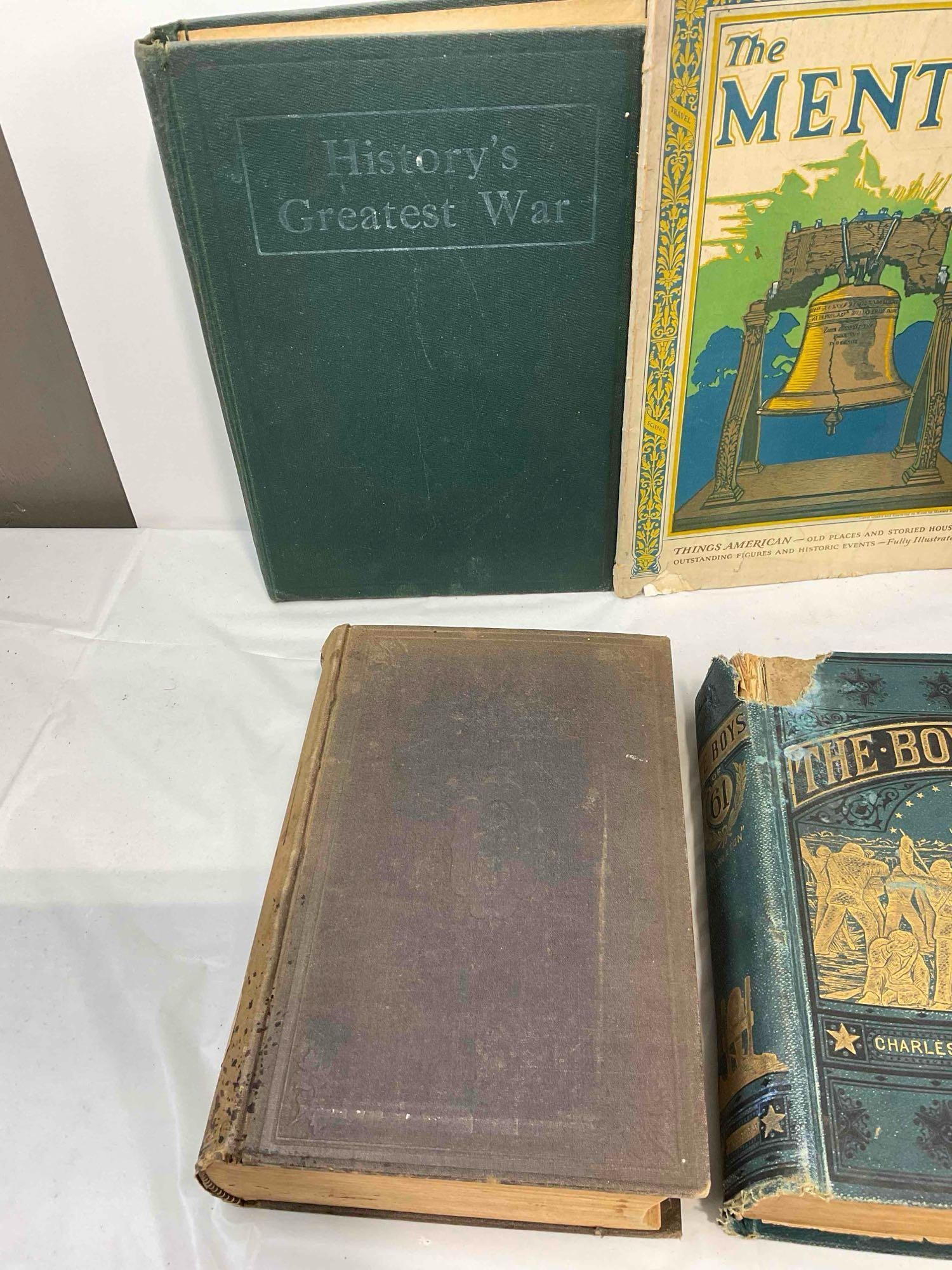 8 pcs Antique & Vintage Book Collection, incl. The Boys of '61, Bureau of Ethnology & More! - 5