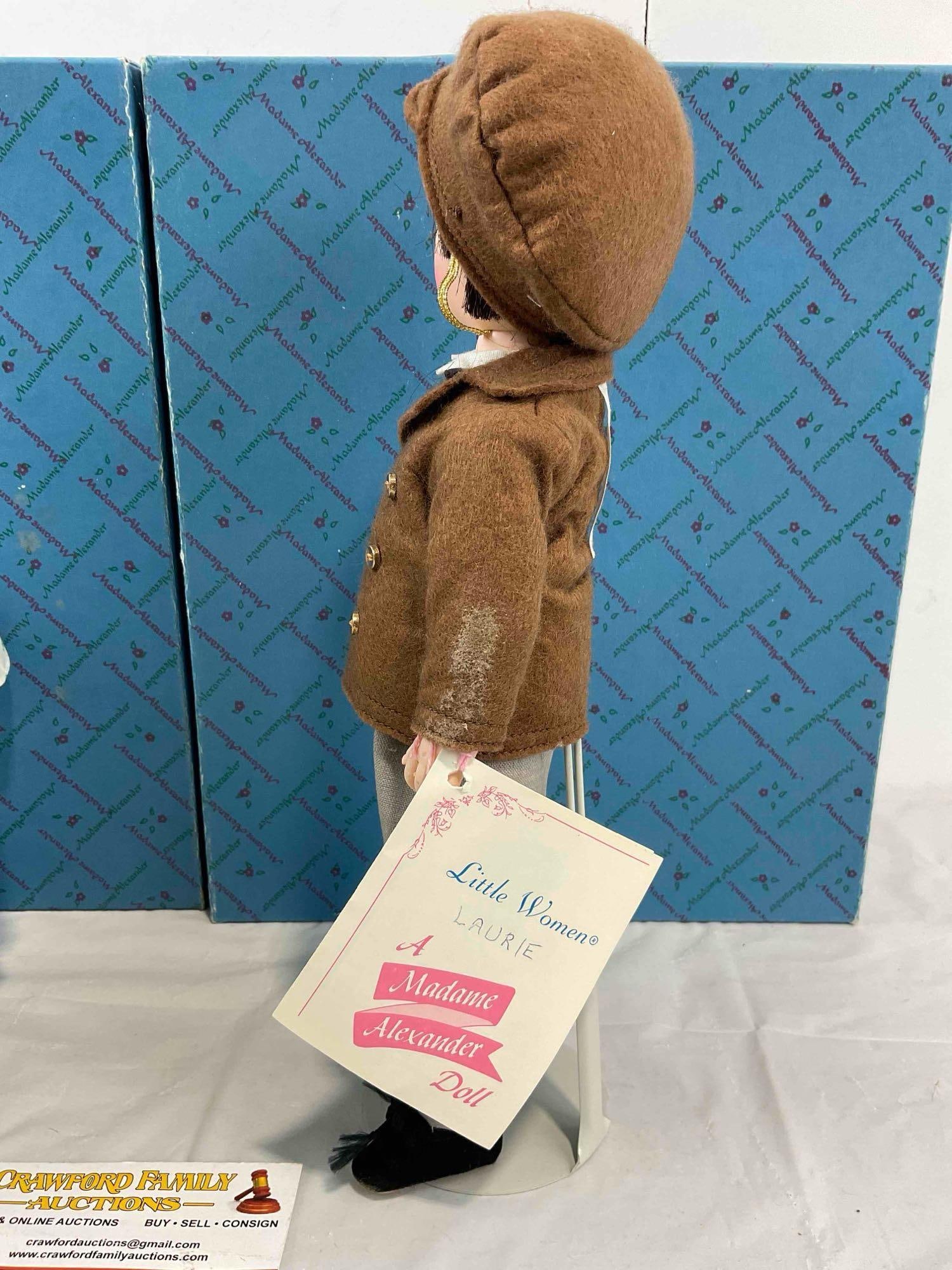 2 pcs Vintage Madame Alexander Porcelain Dolls w/ Original Boxes! Laurie 1326 & Amy 1320. - 5