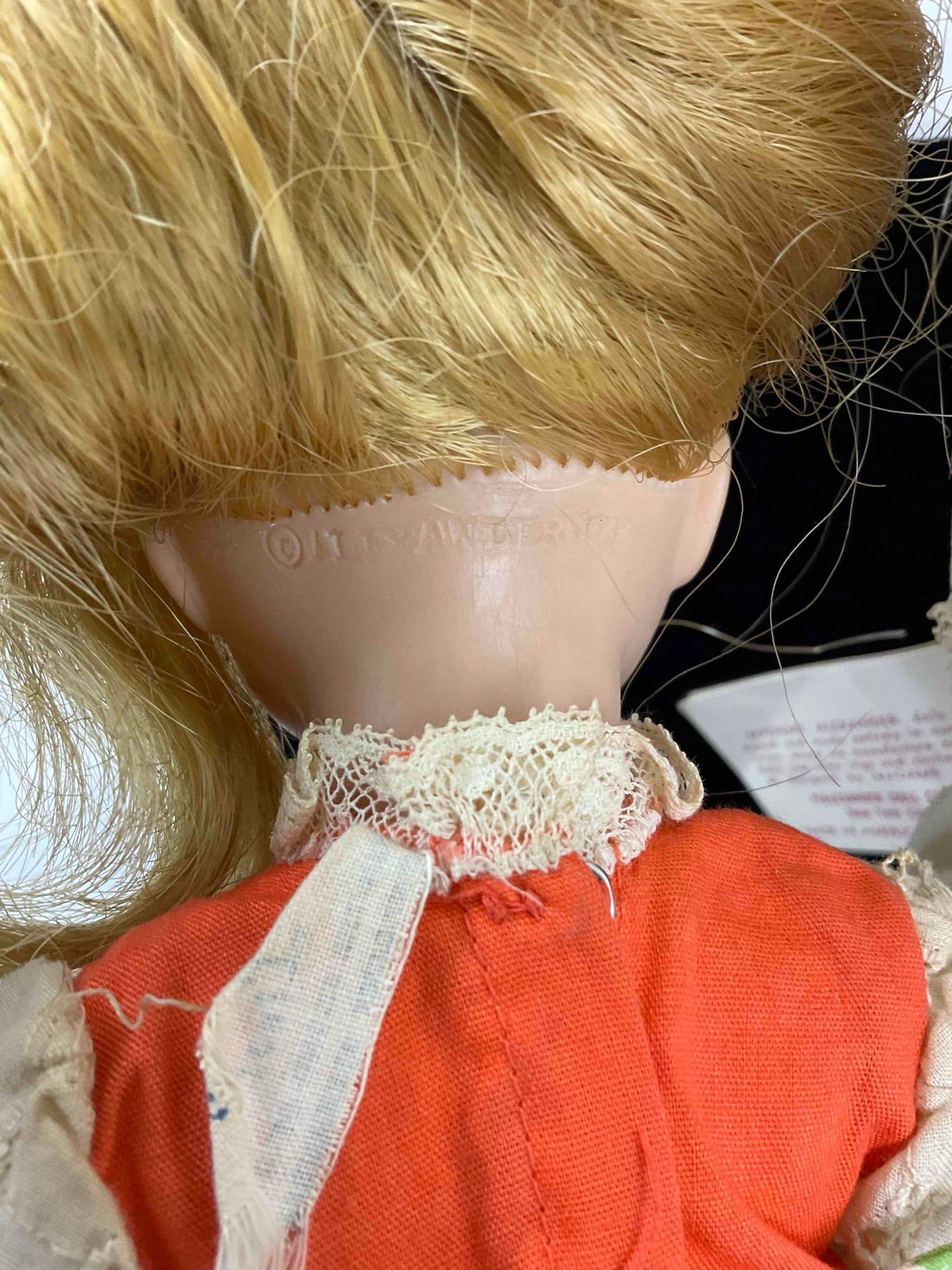 2 pcs Vintage Madame Alexander Plastic Dolls "Liesl" & "Degas Girl" w/ Tag. Very Good Condition. - 8