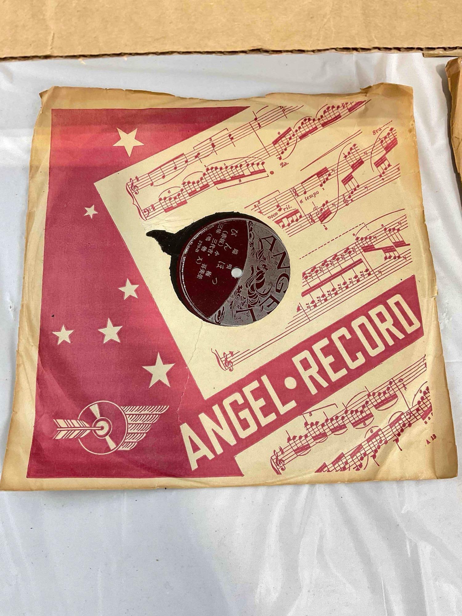 30+ pcs Vintage Vinyl Record Music Album Collection, incl. Nipponophone, Angel Record & More! - 3