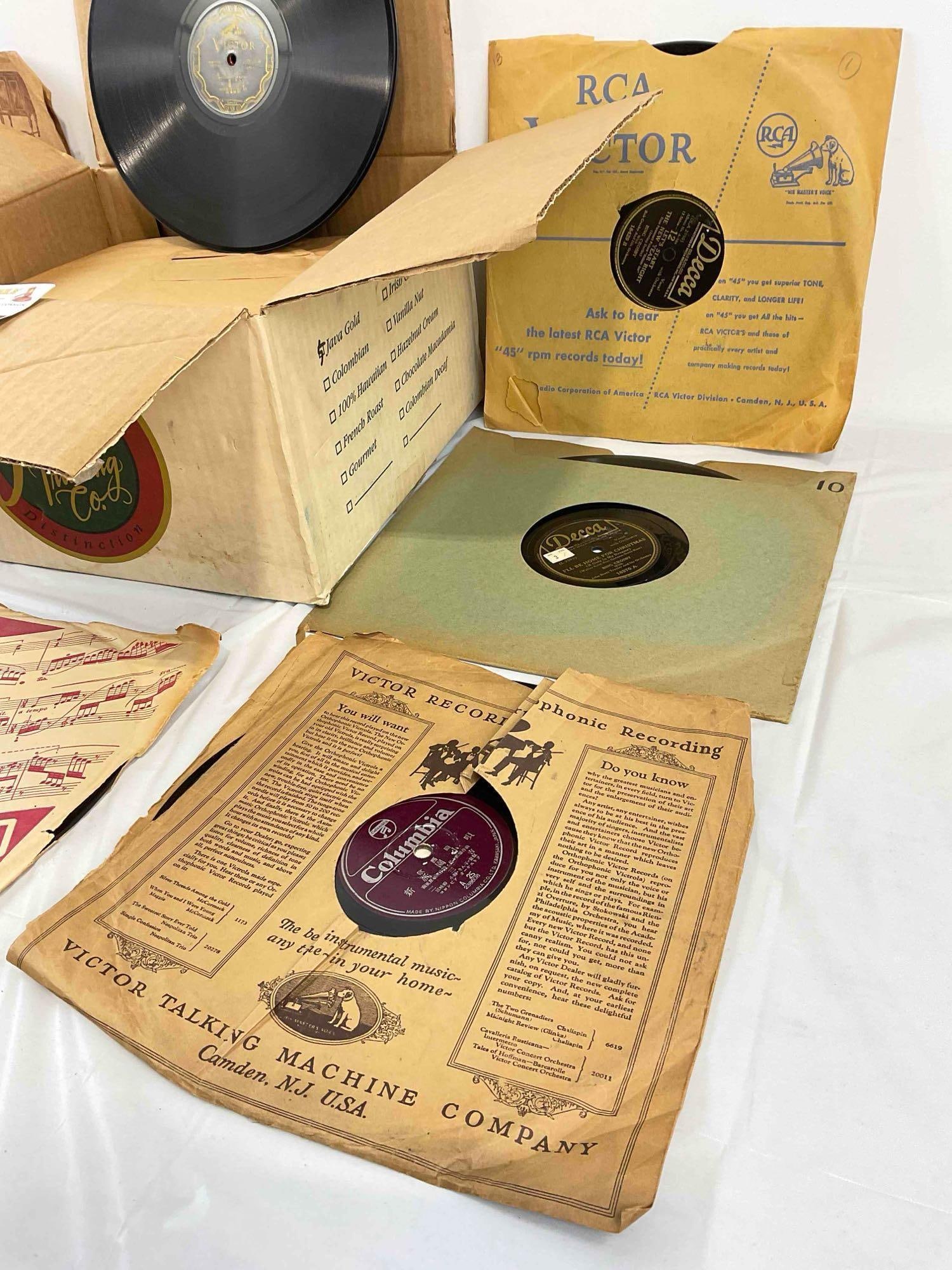 30+ pcs Vintage Vinyl Record Music Album Collection, incl. Nipponophone, Angel Record & More! - 4