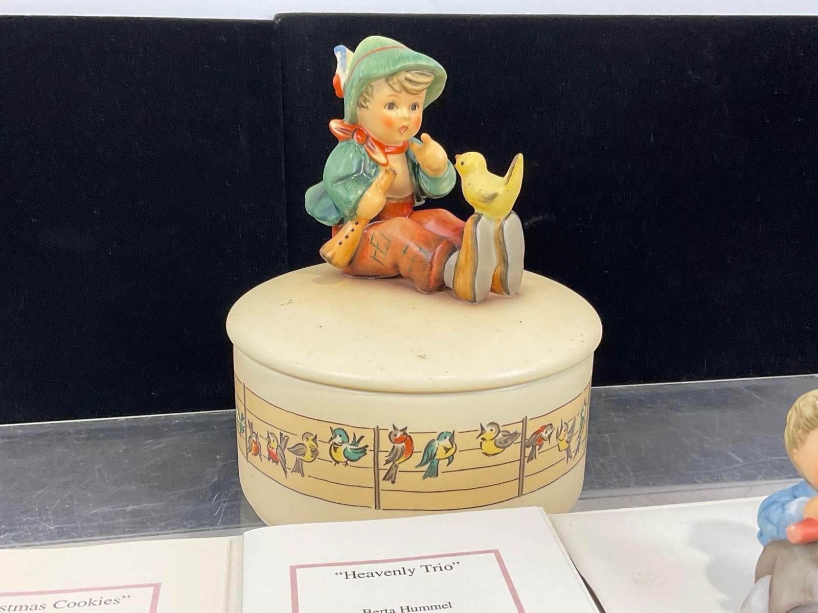 Hummel Music Box & 2 3 Packs of small Studio Hummel Figures, Ornaments, w/ box & paperwork - 4