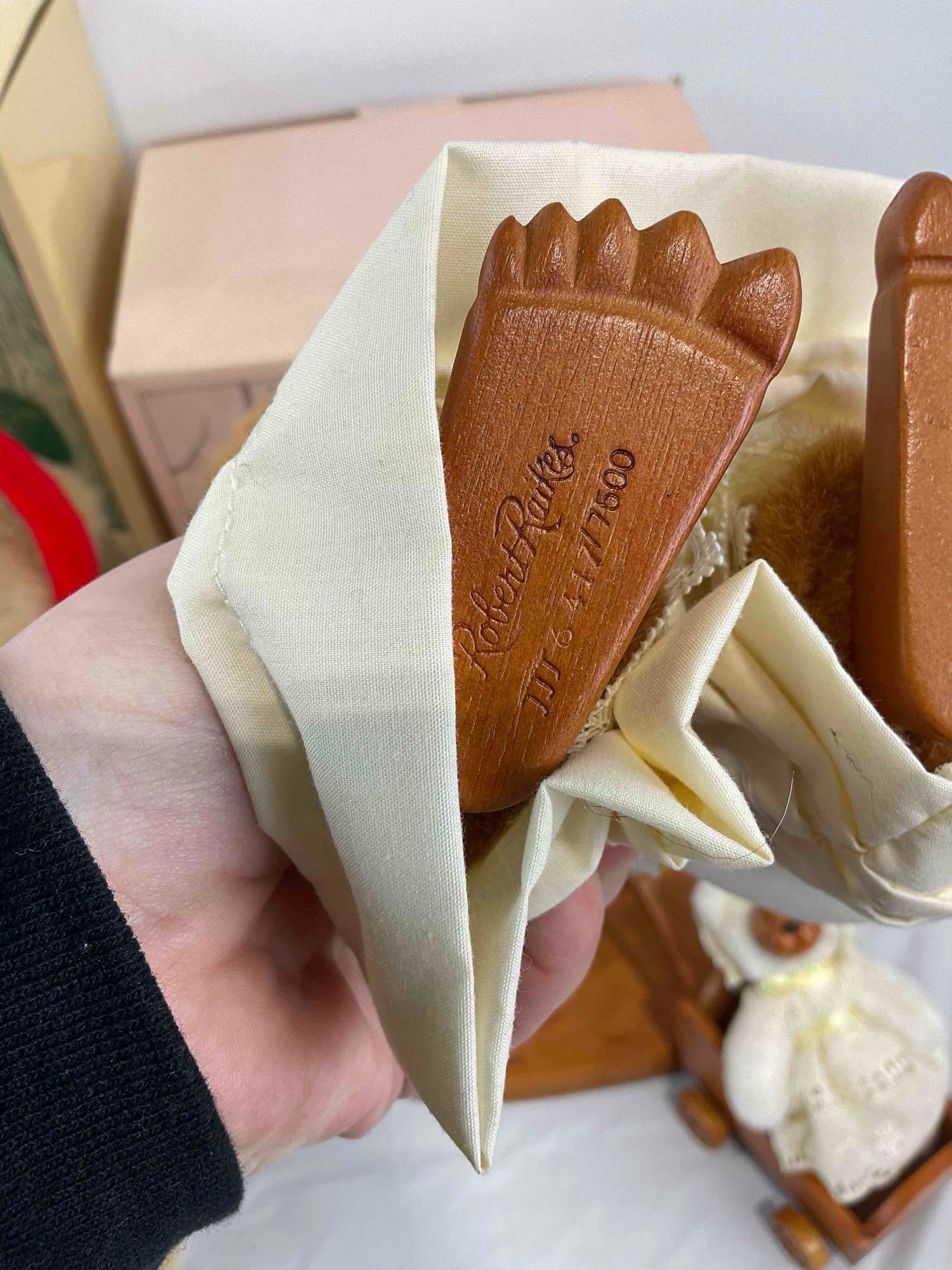 3 pcs Vintage Raikes Bears Stuffed Bear Dolls in Original Boxes, incl. Mother's Day 1990. See pics. - 11