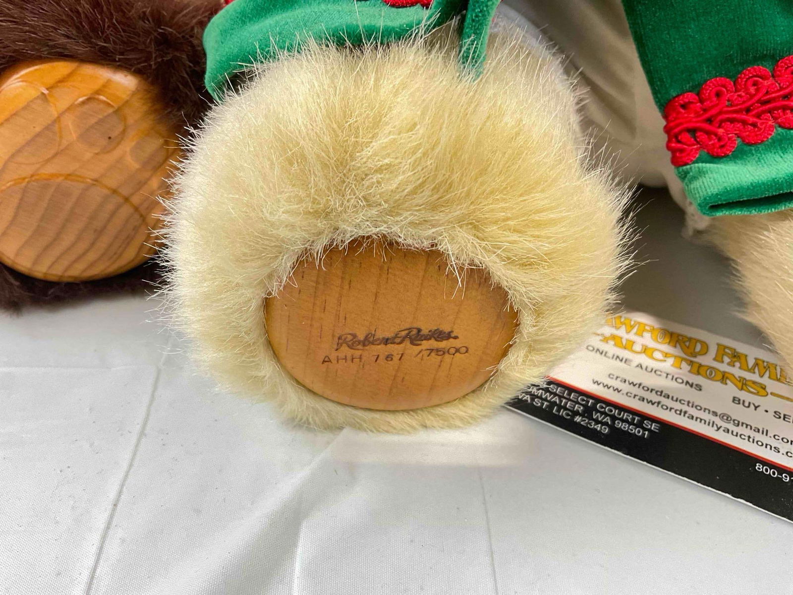 3 pcs Vintage Raikes Bears Stuffed Bear Dolls in Original Boxes, incl. Mother's Day 1990. See pics. - 9