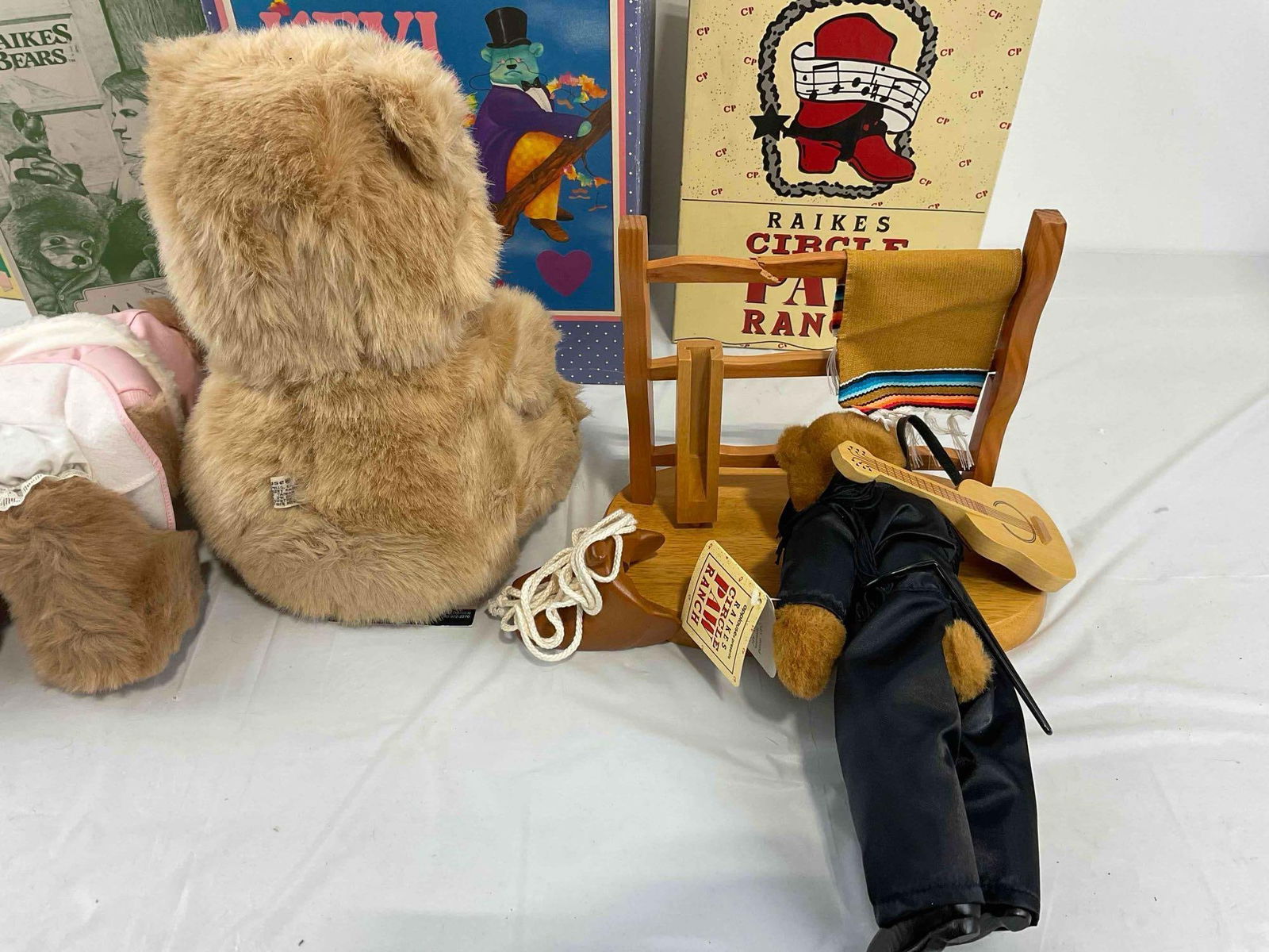 4 pcs Vintage Raikes Bears Stuffed Bear Dolls in Original Boxes, incl. 17019 Kevi Bear! See pics. - 14