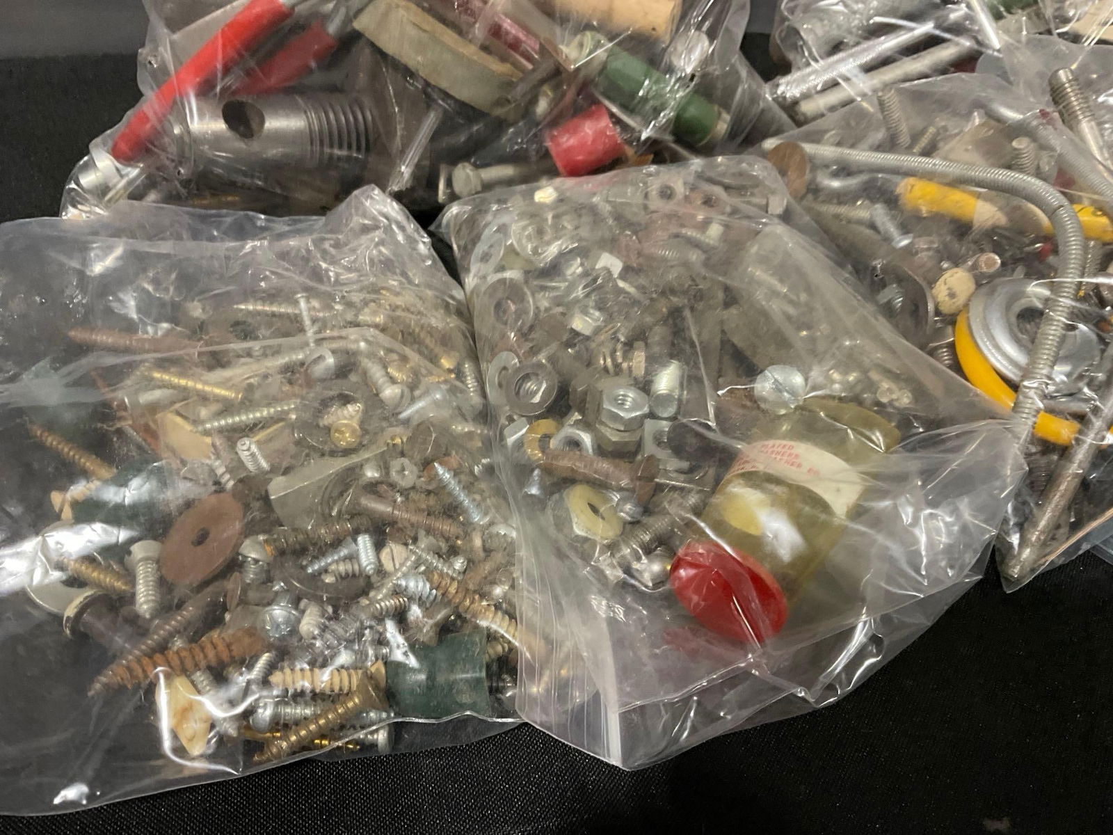 assorted nuts, bolts, and other fasteners, in bags, uncounted - 3